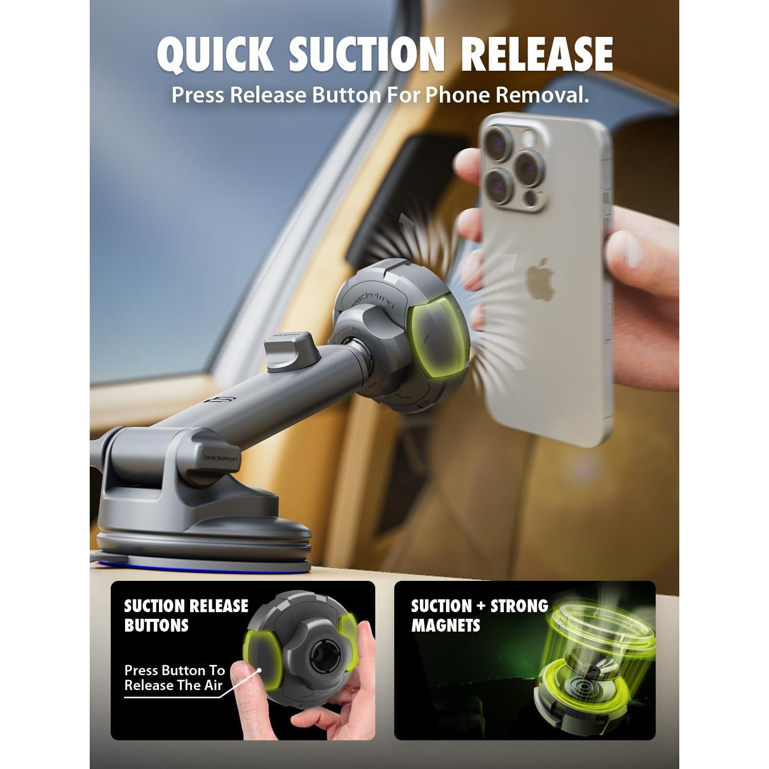 Soporte para coche Bracketron MagAlign Max - Magnético 360°