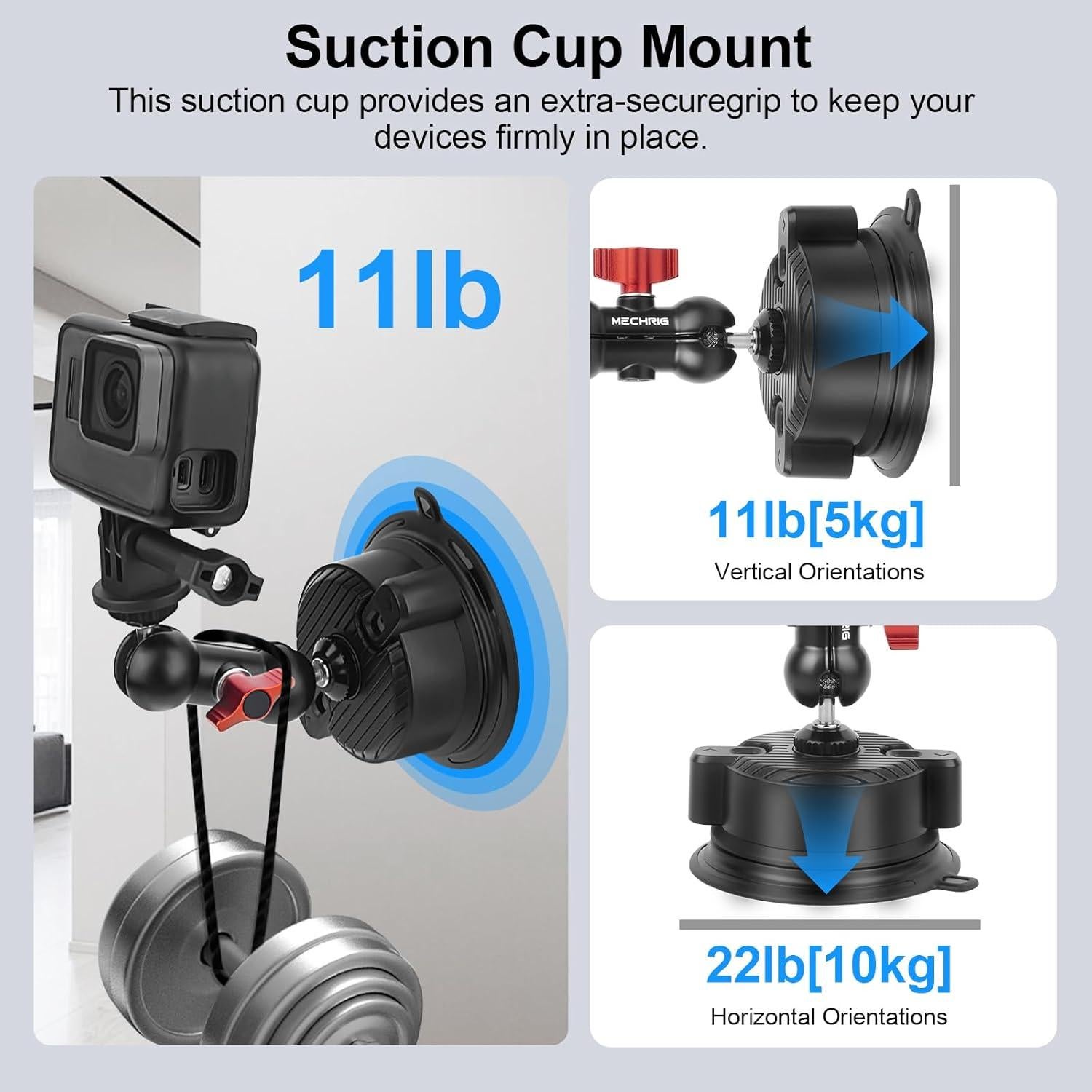 Soporte de Ventosa Ajustable Mechrig para DJI Osmo Pocket 3