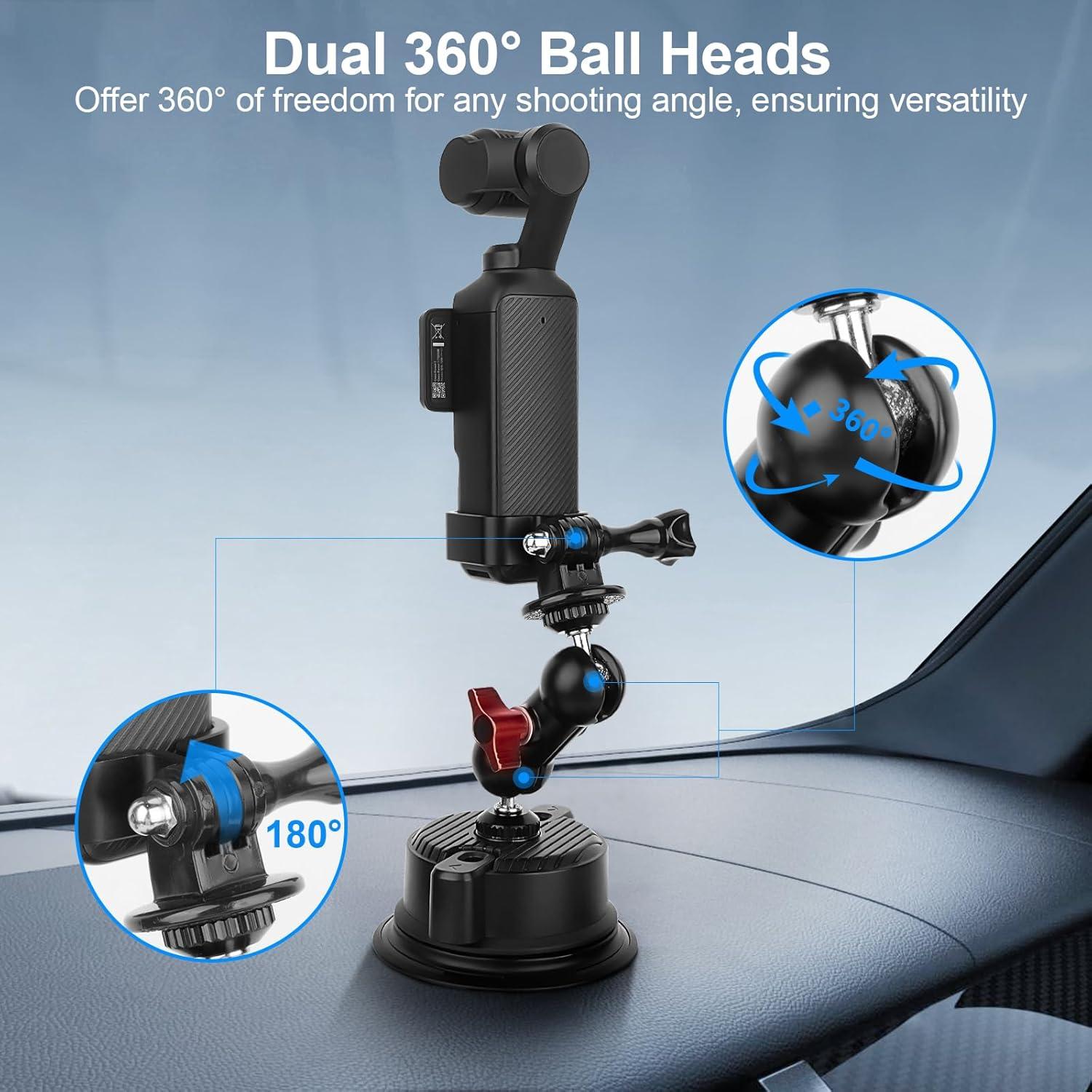 Soporte de Ventosa Ajustable Mechrig para DJI Osmo Pocket 3