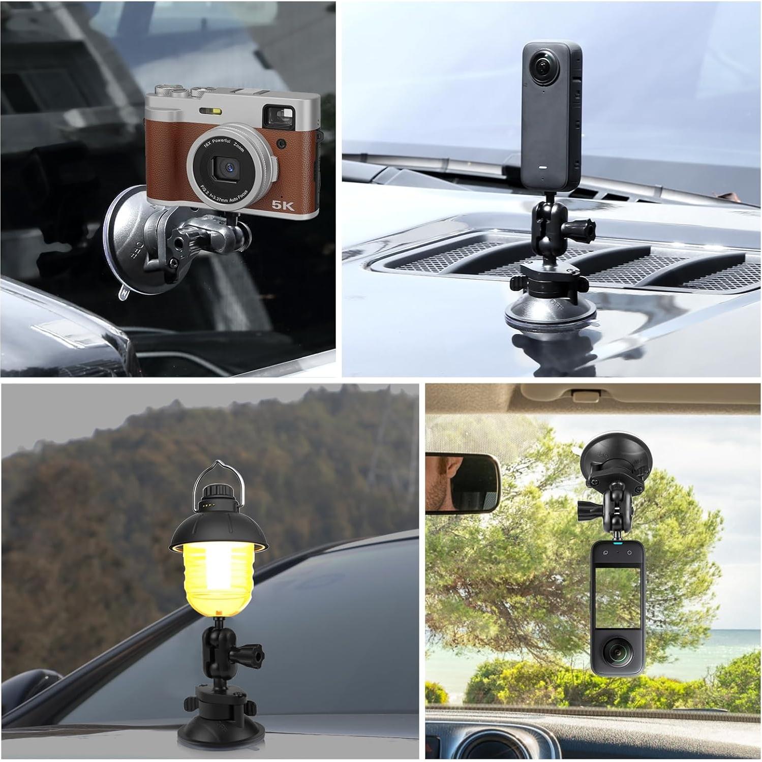 Soporte de cámara con ventosa Genérico 360° ajustable