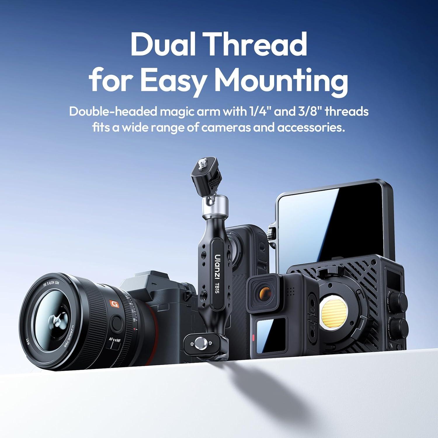 Soporte de Ventosa ULANZI TB15 para Cámara y Teléfono 300g