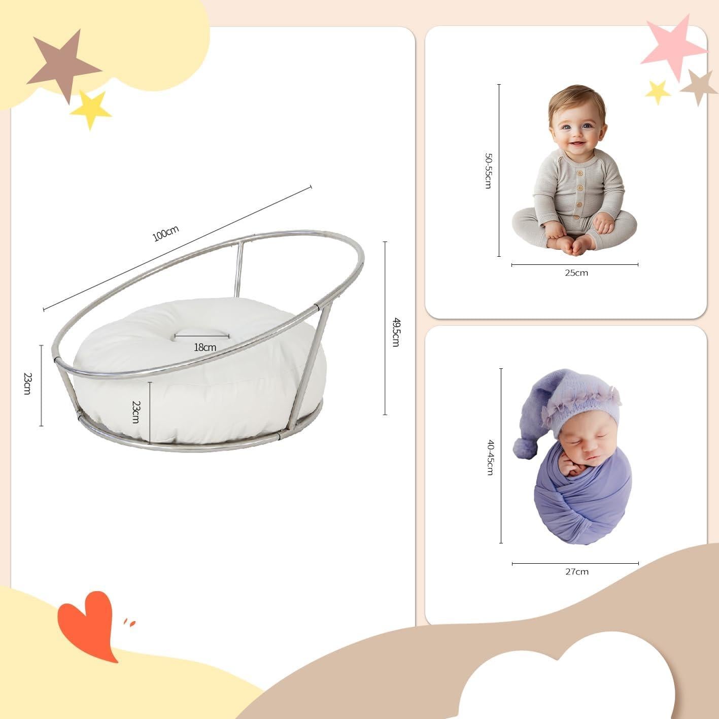 Juego de Soportes de Acero Inoxidable Kate para Fotografía de Bebés