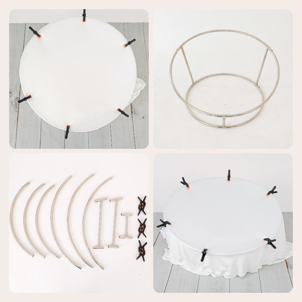 Juego de Soportes de Acero Inoxidable Kate para Fotografía de Bebés