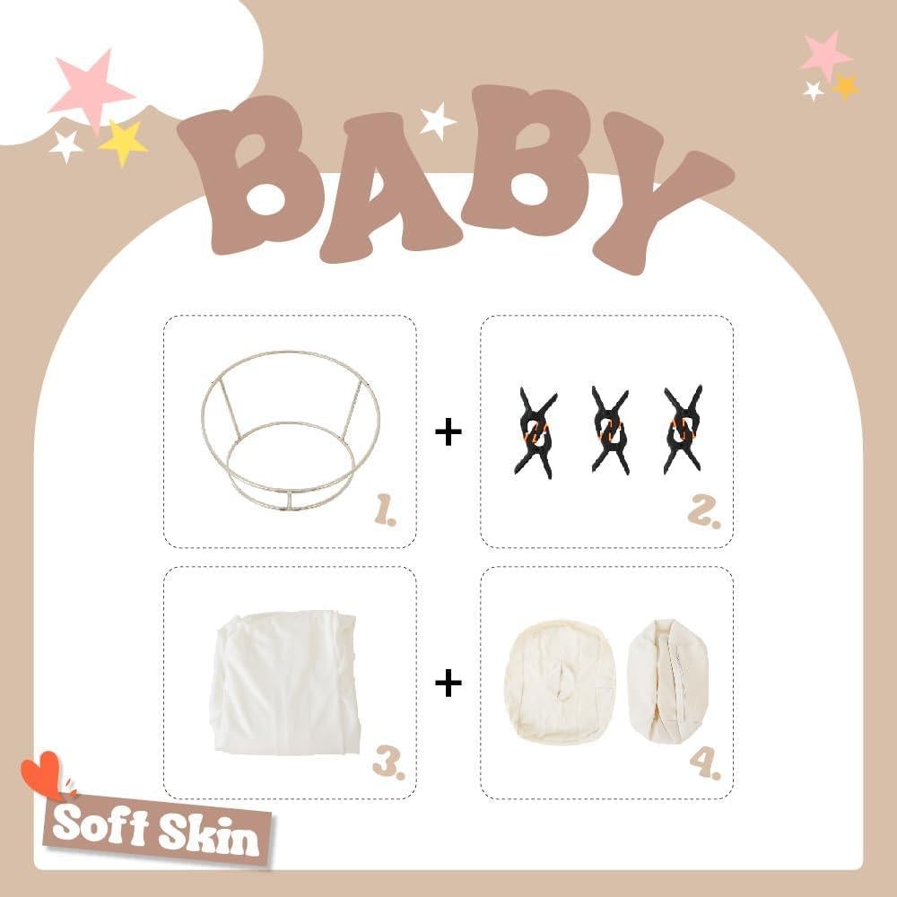 Juego de Soportes de Acero Inoxidable Kate para Fotografía de Bebés