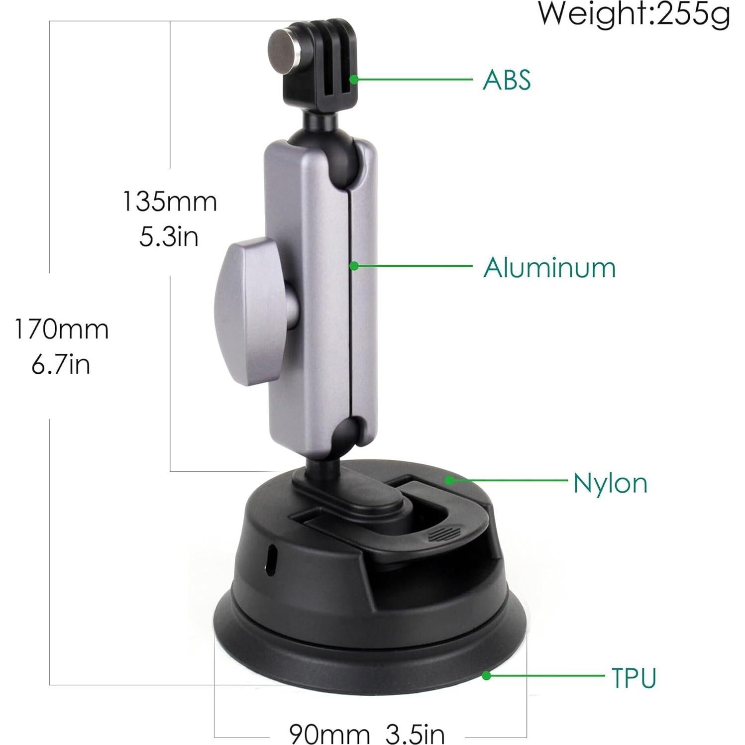Soporte de Ventosa YALLSAME para Coche con Rotación 360°
