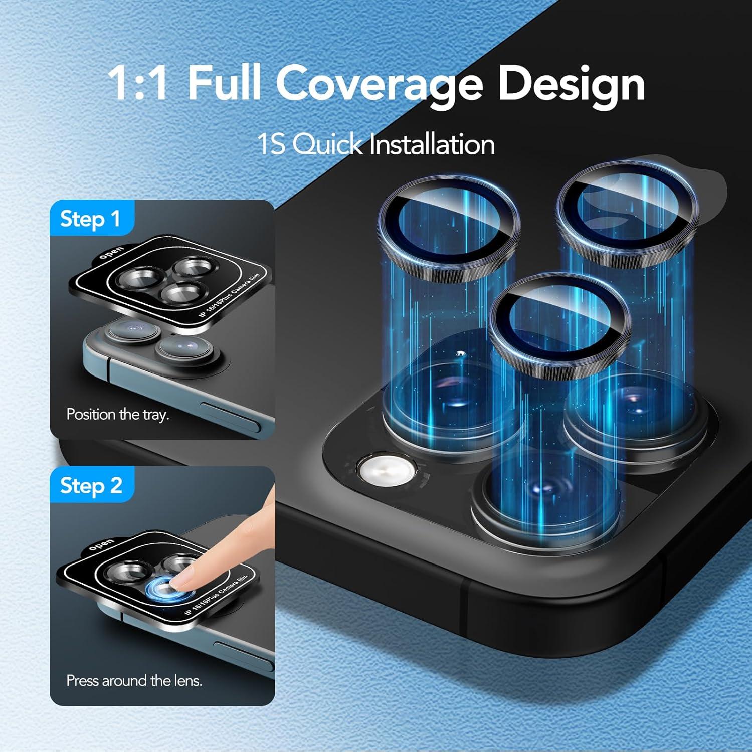 Protector de Lente de Cámara Vidrio Templado Genkin iPhone 17 Pro Max