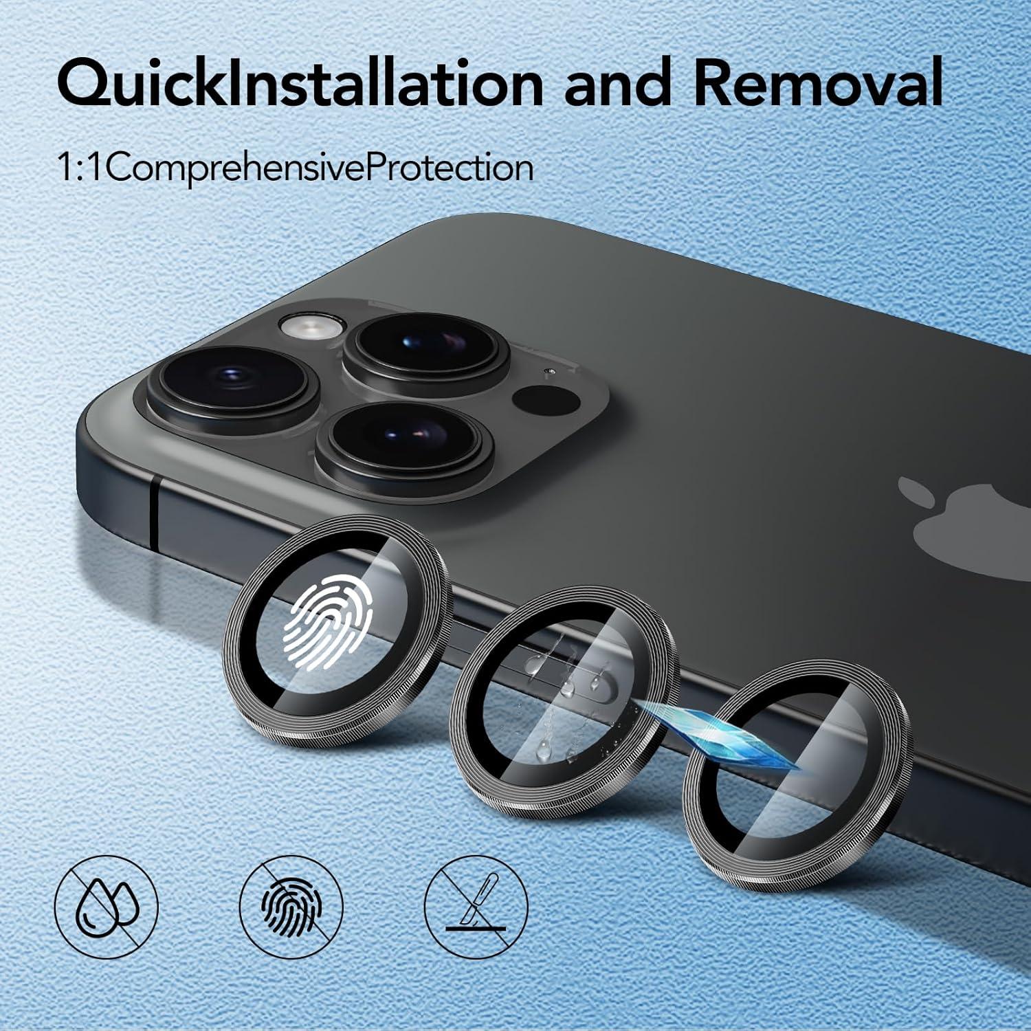 Protector de Lente de Cámara Vidrio Templado Genkin iPhone 17 Pro Max