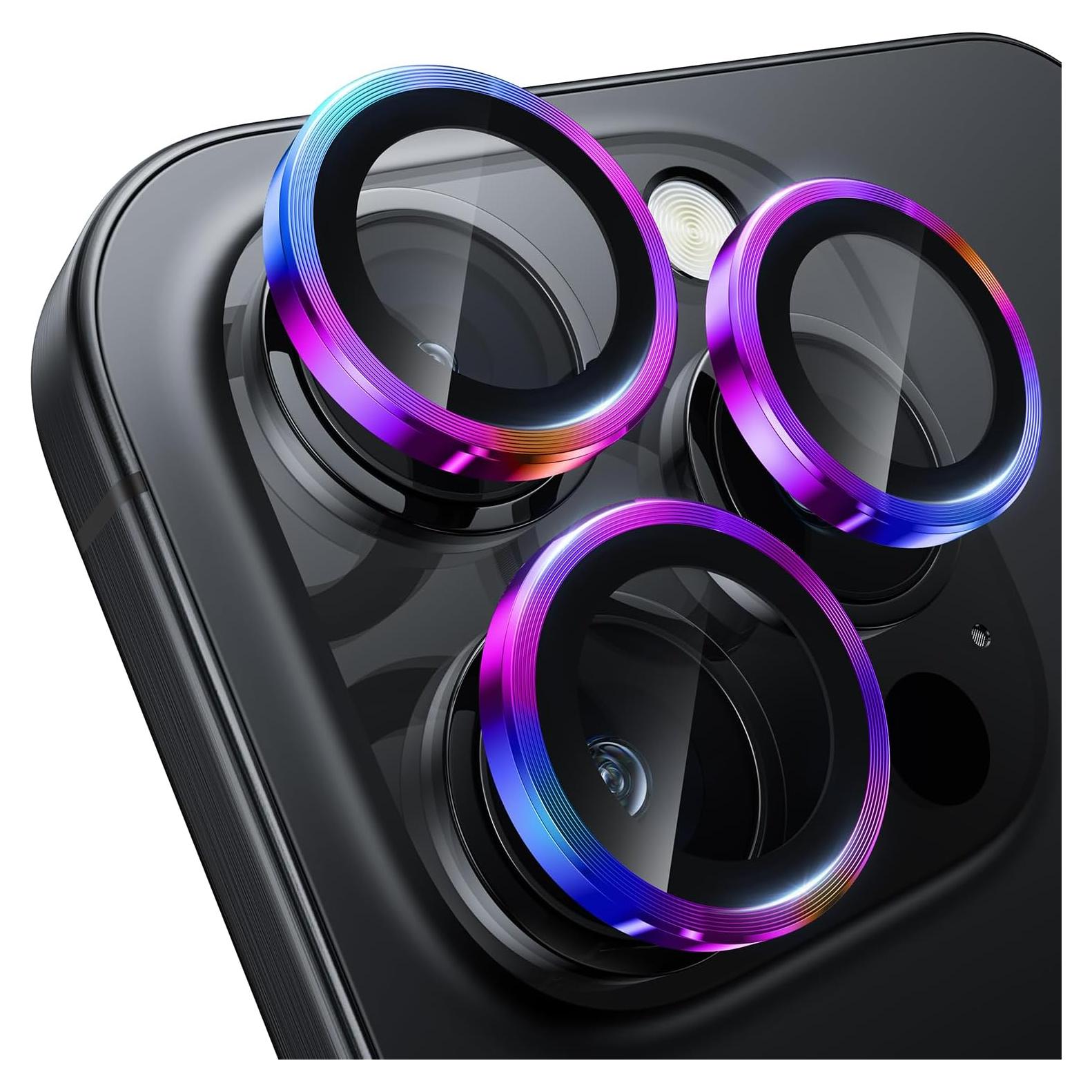 Protector de Lente de Cámara WSKEN para iPhone 16 Pro Max - Cristal Templado 9H