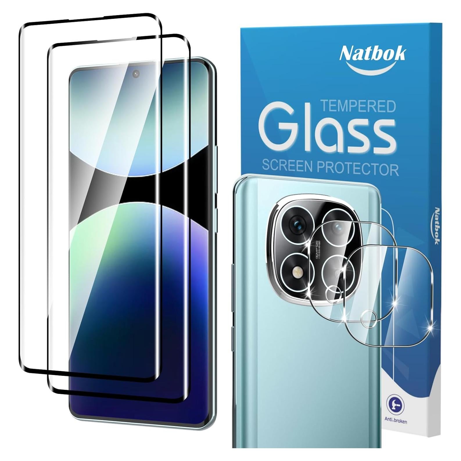 Protector de Pantalla 3D Natbok para Redmi Note 14 Pro+ 5G