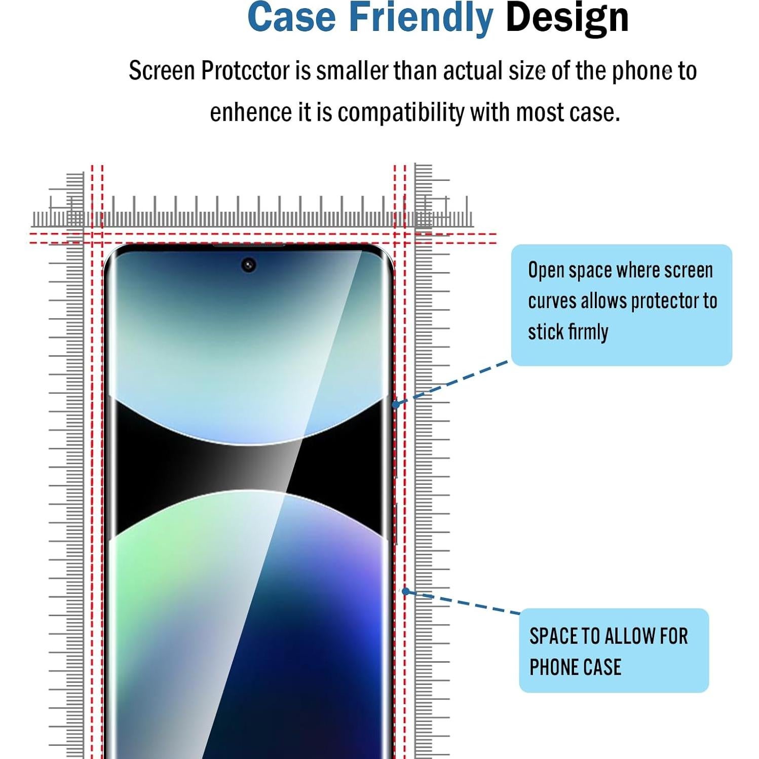 Protector de Pantalla 3D Natbok para Redmi Note 14 Pro+ 5G