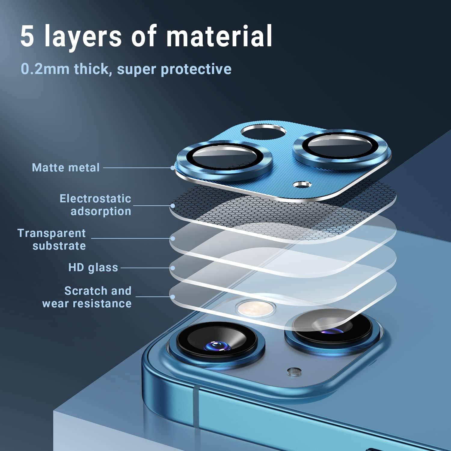 Protector de Lente de Cámara Korecase para iPhone 13 Mini - 2 Piezas