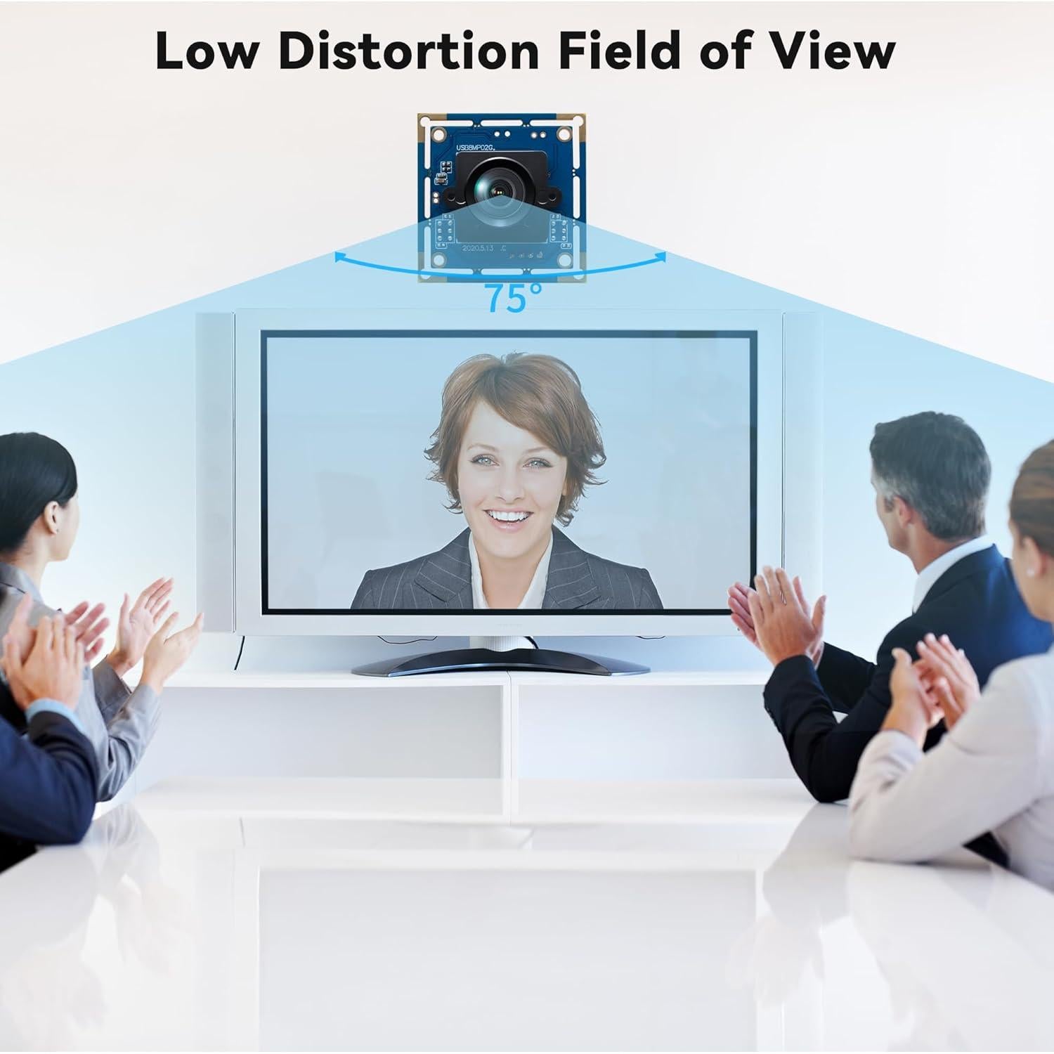 Módulo de Cámara USB 8MP ALPCAM Lente Sin Distorsión 75°