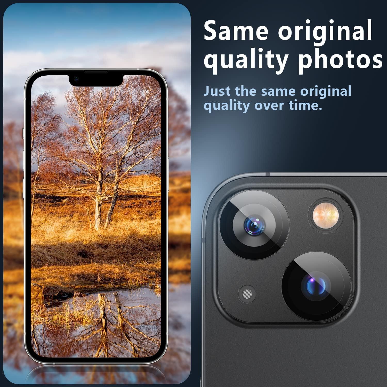 Protector de Lente de Cámara Korecase para iPhone 13 Mini - Verde