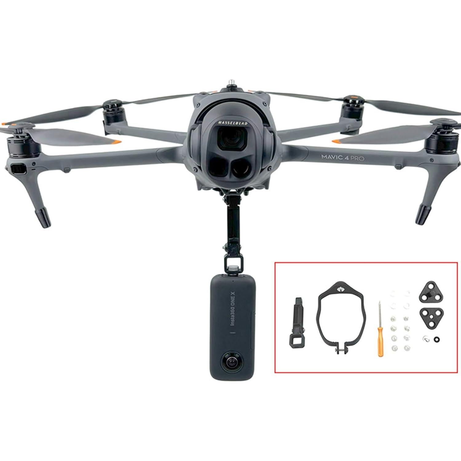 Soporte de extensión 2-en-1 Honlyn para DJI Mavic 4 Pro y GoPro
