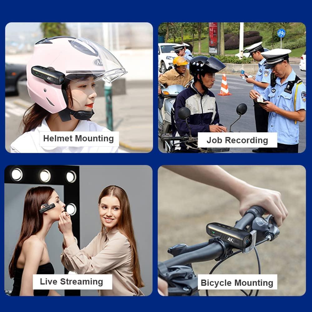 Cámara de Video Portátil 4K Camnoon con WiFi y Lente 120°