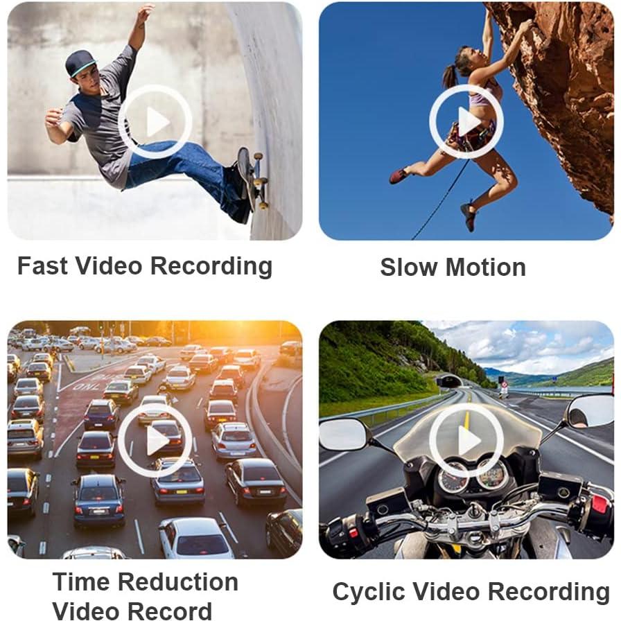 Cámara de Video Portátil 4K Camnoon con WiFi y Lente 120°