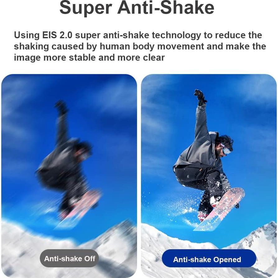 Cámara de Video Portátil 4K Camnoon con WiFi y Lente 120°