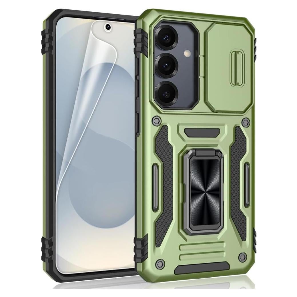 Funda para Samsung Galaxy S25 Plus SYONER Oliva con Soporte