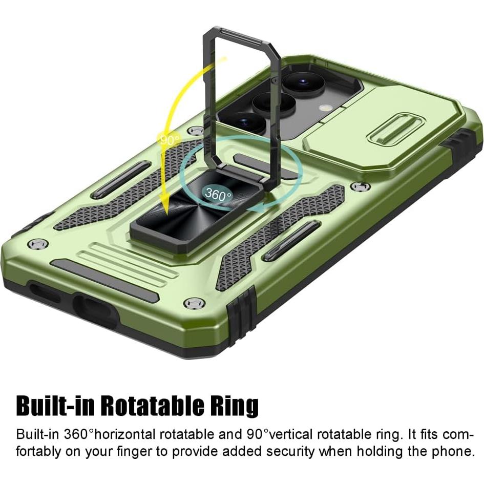 Funda para Samsung Galaxy S25 Plus SYONER Oliva con Soporte