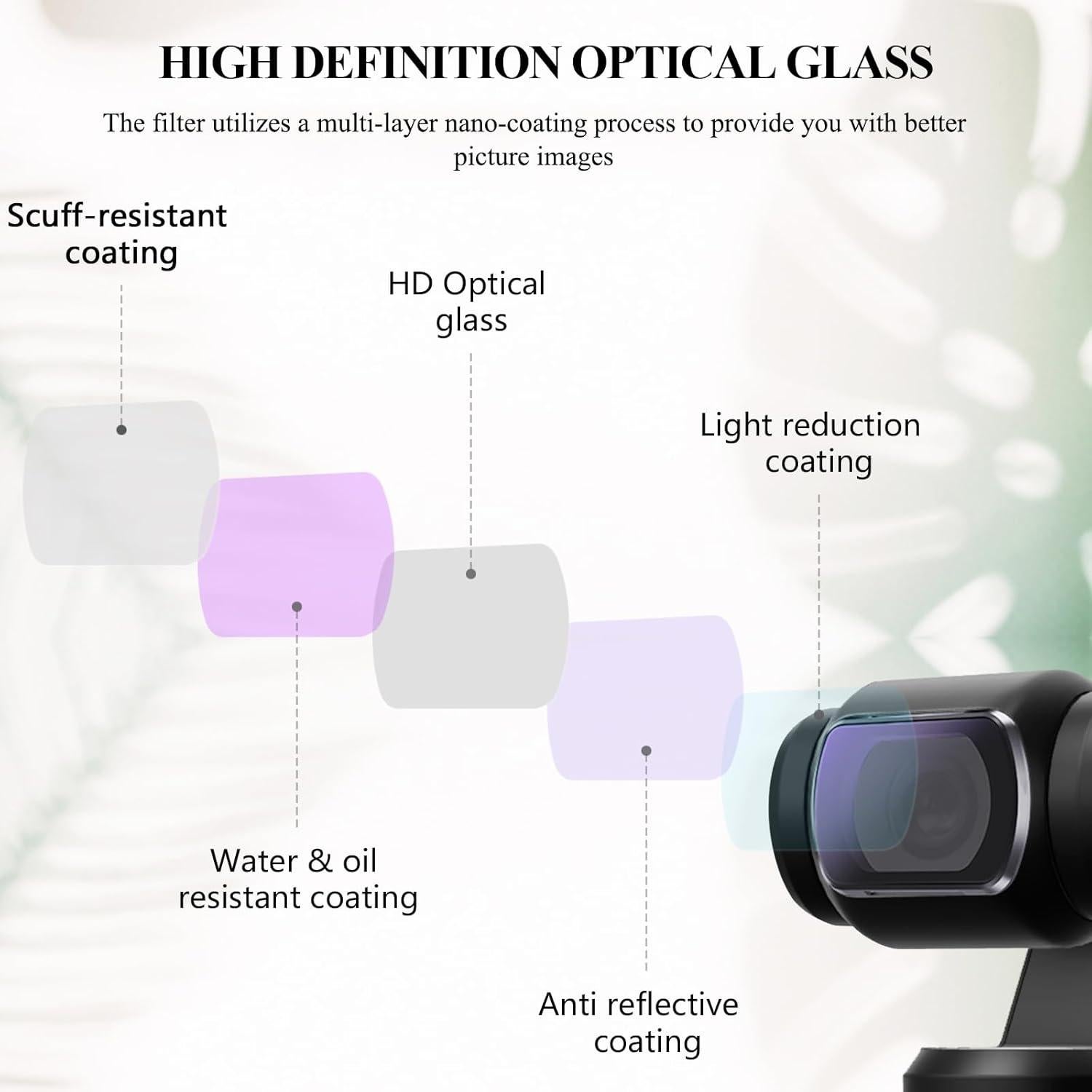 Juego de Filtros ND Black Mist para DJI Osmo Pocket 3 - 4 Pack