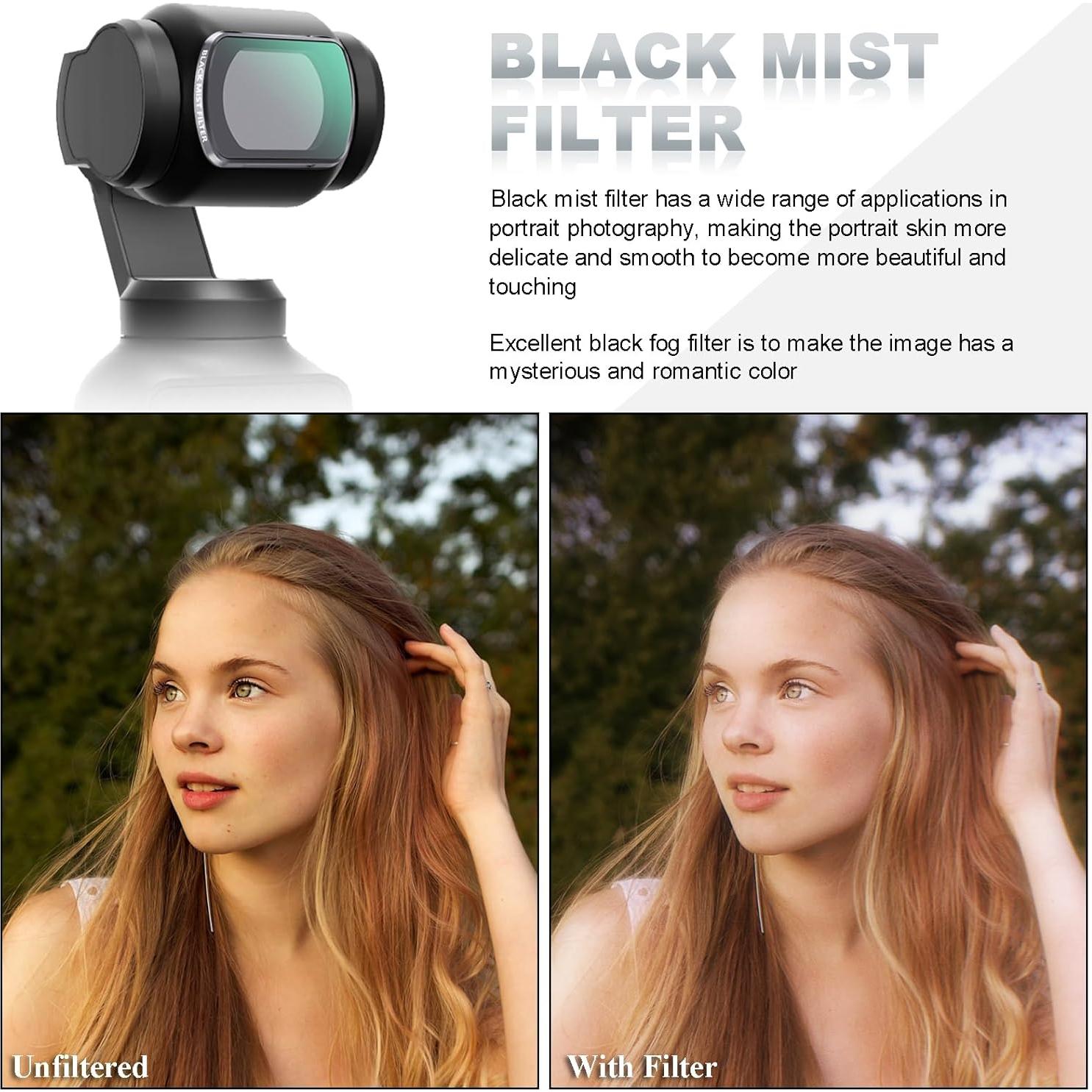 Juego de Filtros ND Black Mist para DJI Osmo Pocket 3 - 4 Pack