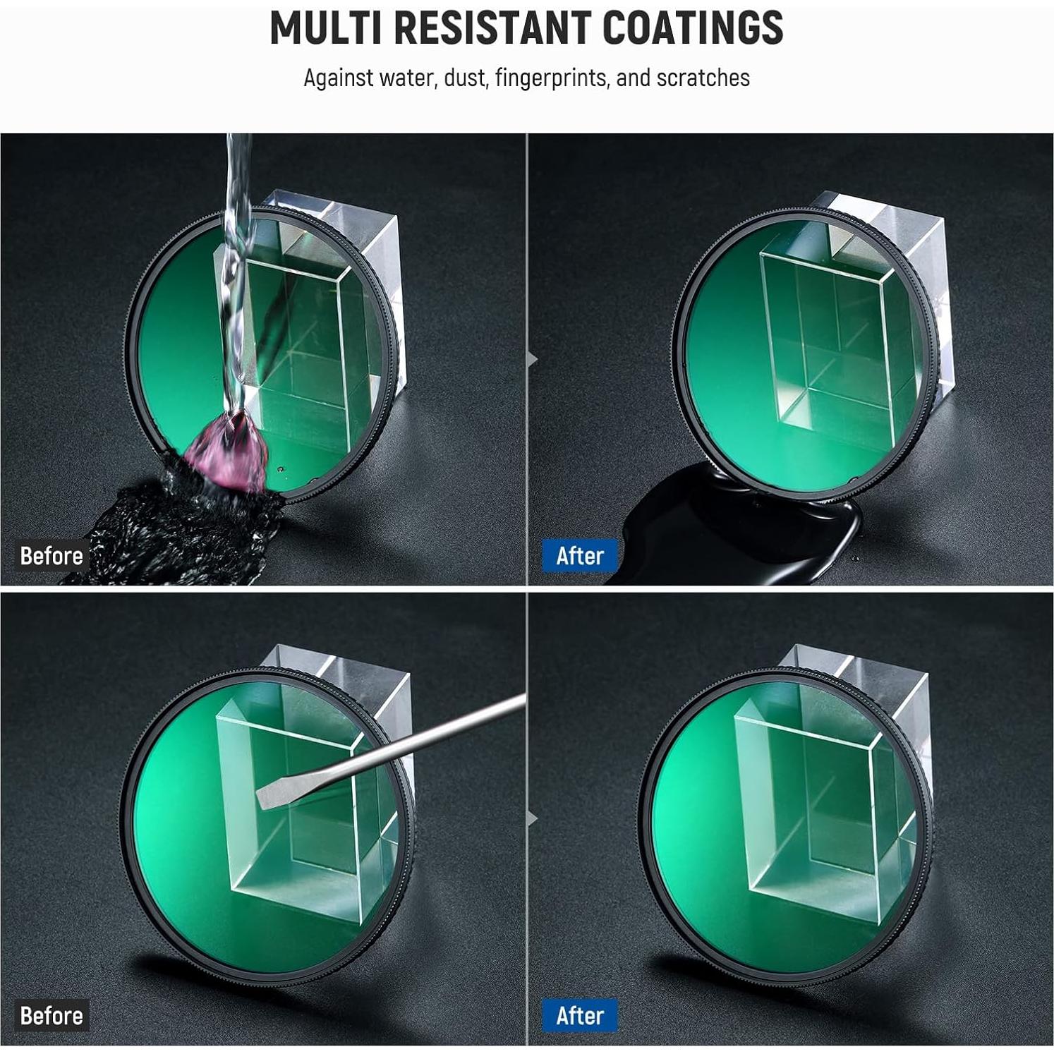 Filtro Polarizador Circular NEEWER 77mm + Difusión Negra 1/4