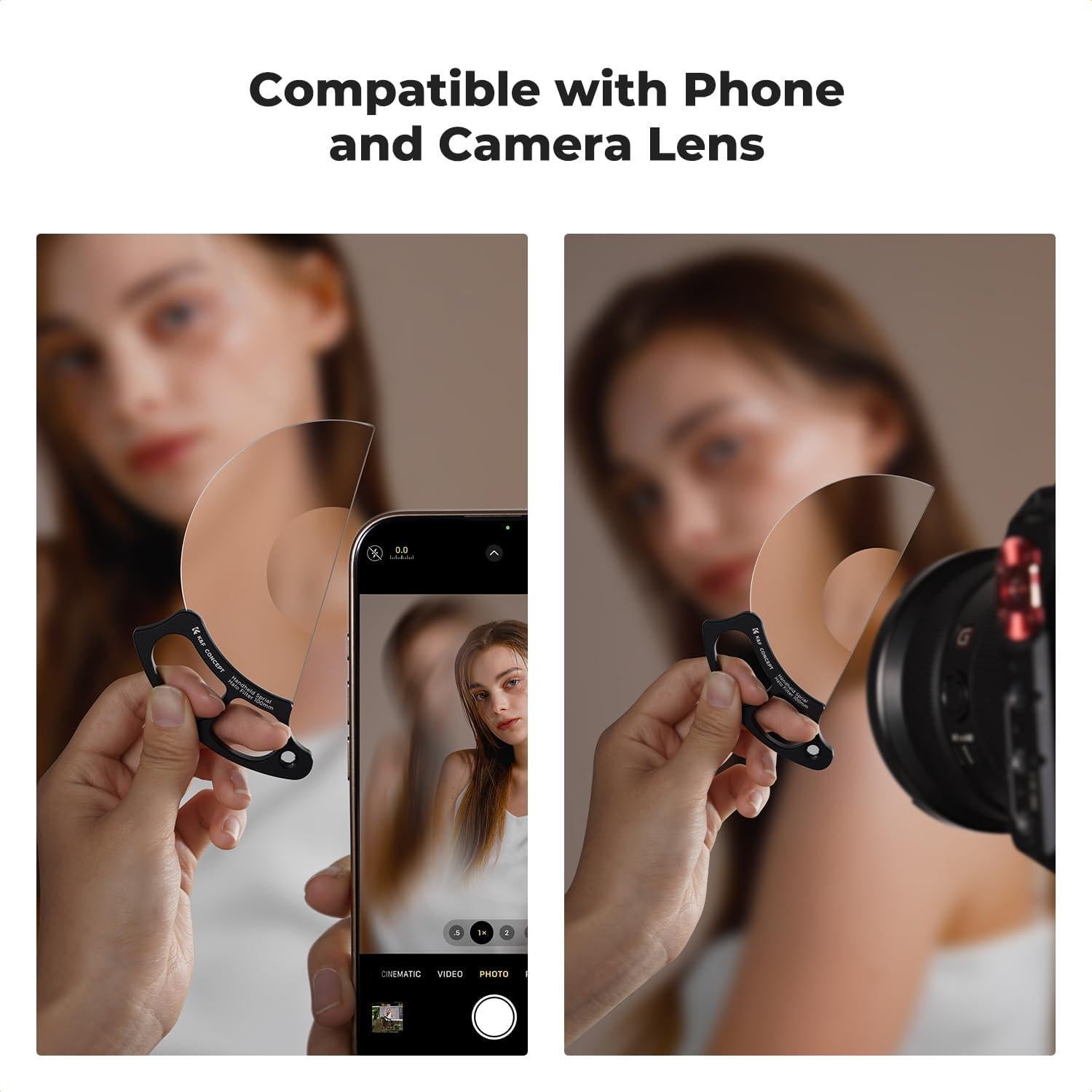 Filtro de lente K&F Concept 100mm Spiral Halo Cristal óptico