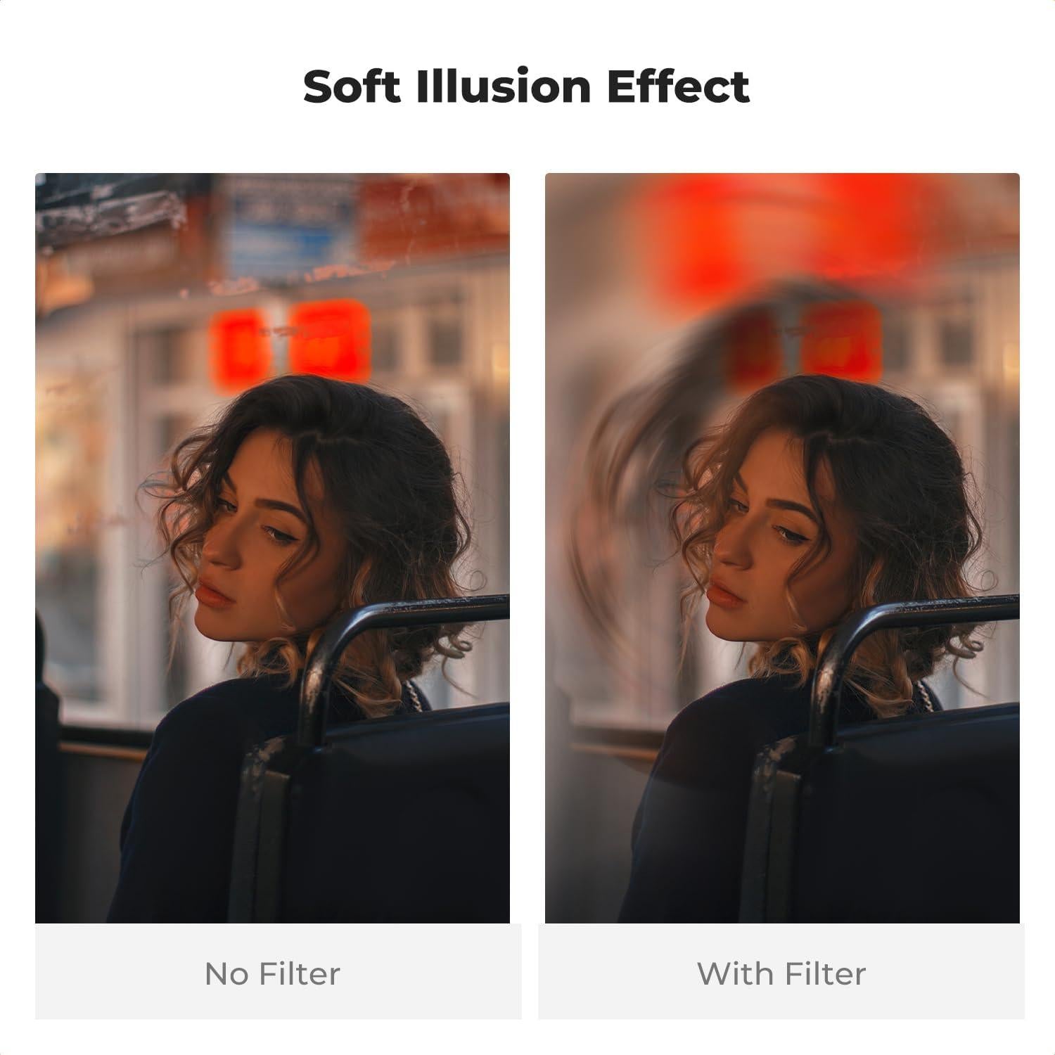 Filtro de lente K&F Concept 100mm Spiral Halo Cristal óptico