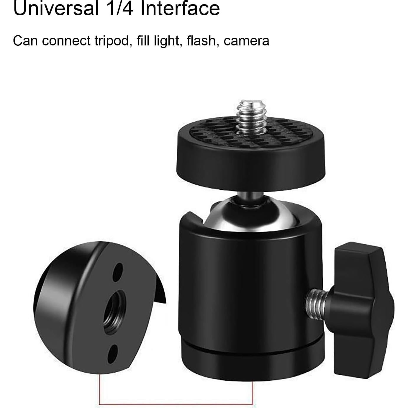 Cabezal de bola mini Genérico 360° para trípode - Paquete de 2