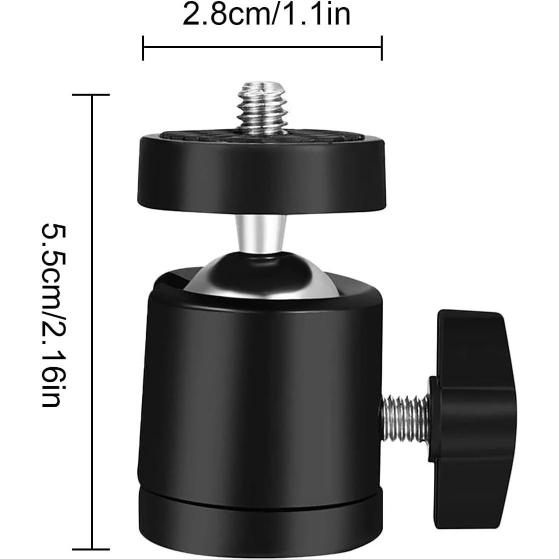 Cabezal de bola mini Genérico 360° para trípode - Paquete de 2