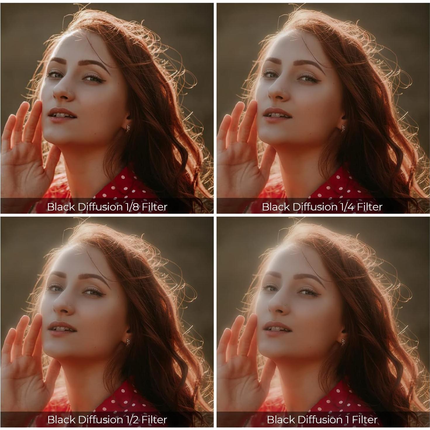 Filtro de Difusión Negra 1/4 K&F Concept 58mm Impermeable