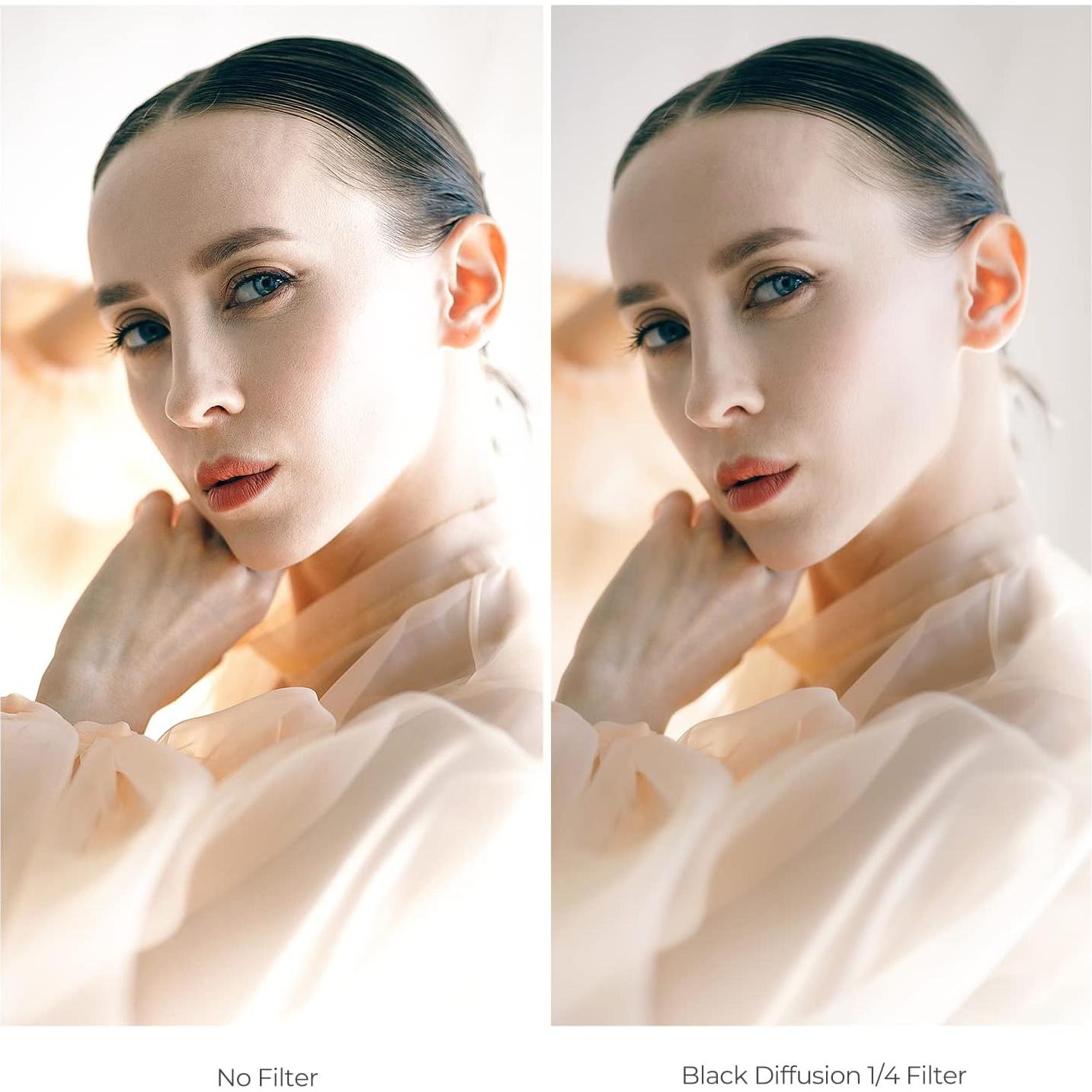 Filtro de Difusión Negra 1/4 K&F Concept 58mm Impermeable