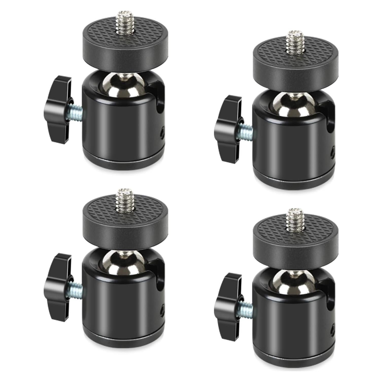 Cabezal de bola mini 1/4" Acuxiaza para trípode 360°