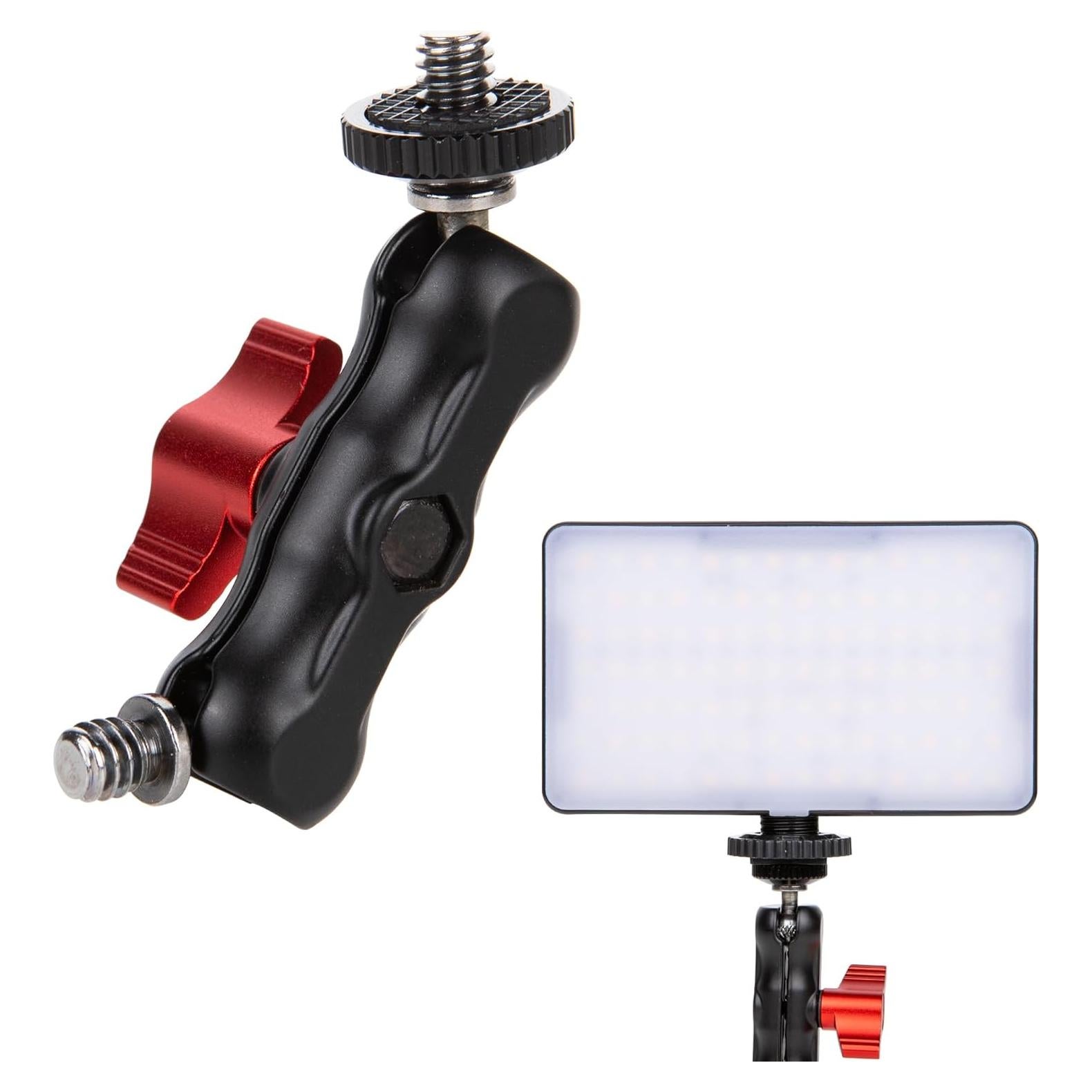 Mini Brazo Mágico Clamp Doble Cabeza LinkWheres 7.8cm