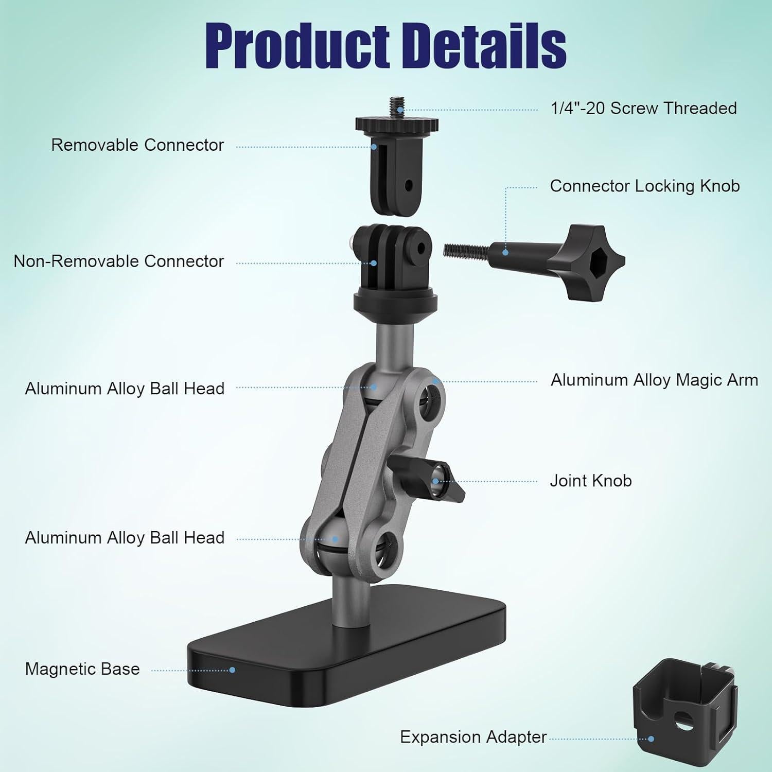 Soporte Magnético Ajustable 360° Mippko para DJI Osmo Pocket 3