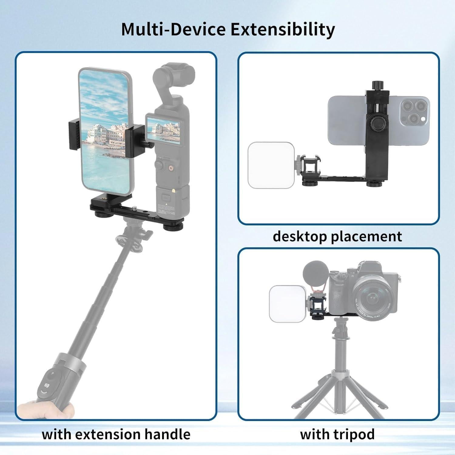 Soporte para Teléfono UTEBIT con Varilla Extensible y 3 Zapatas