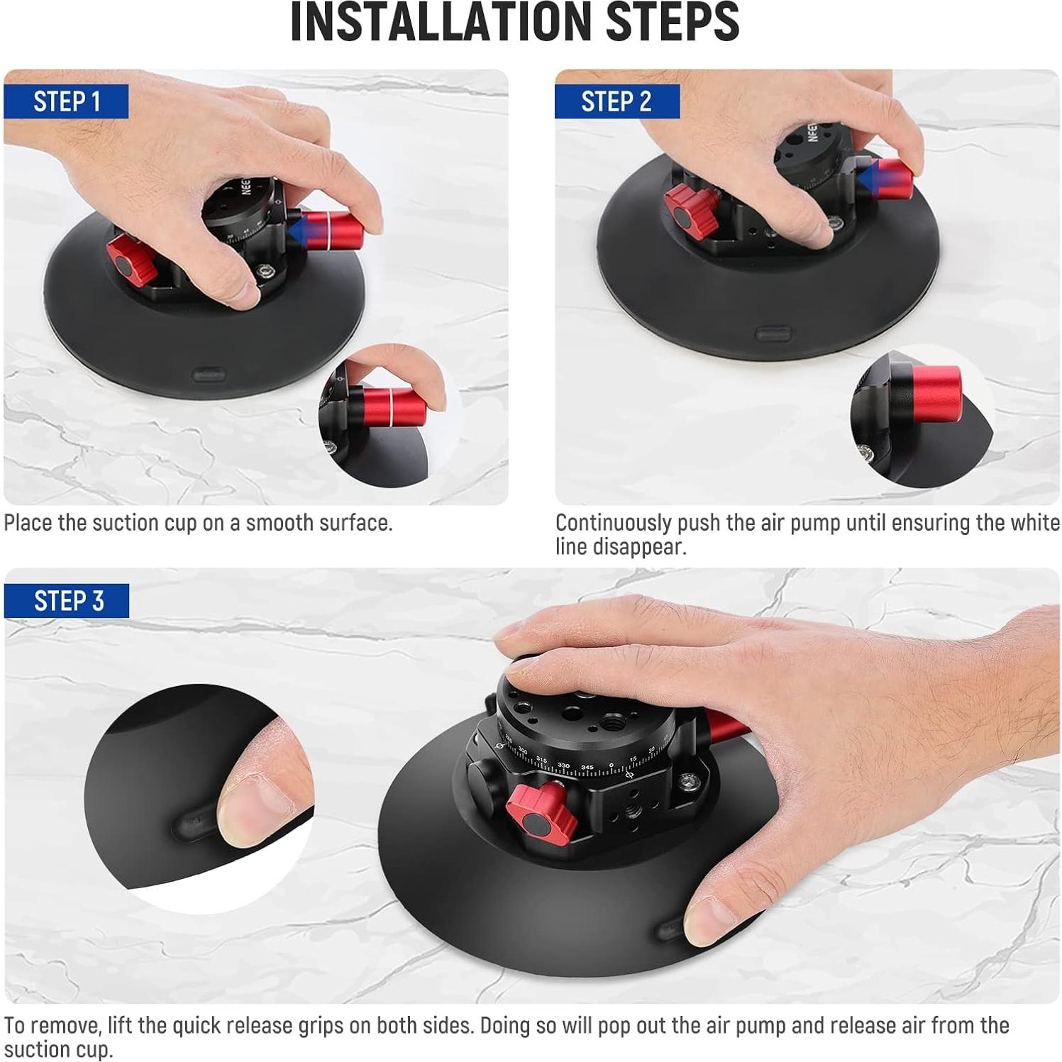 Soporte de Succión NEEWER 6" con Brazo Mágico para Cámara