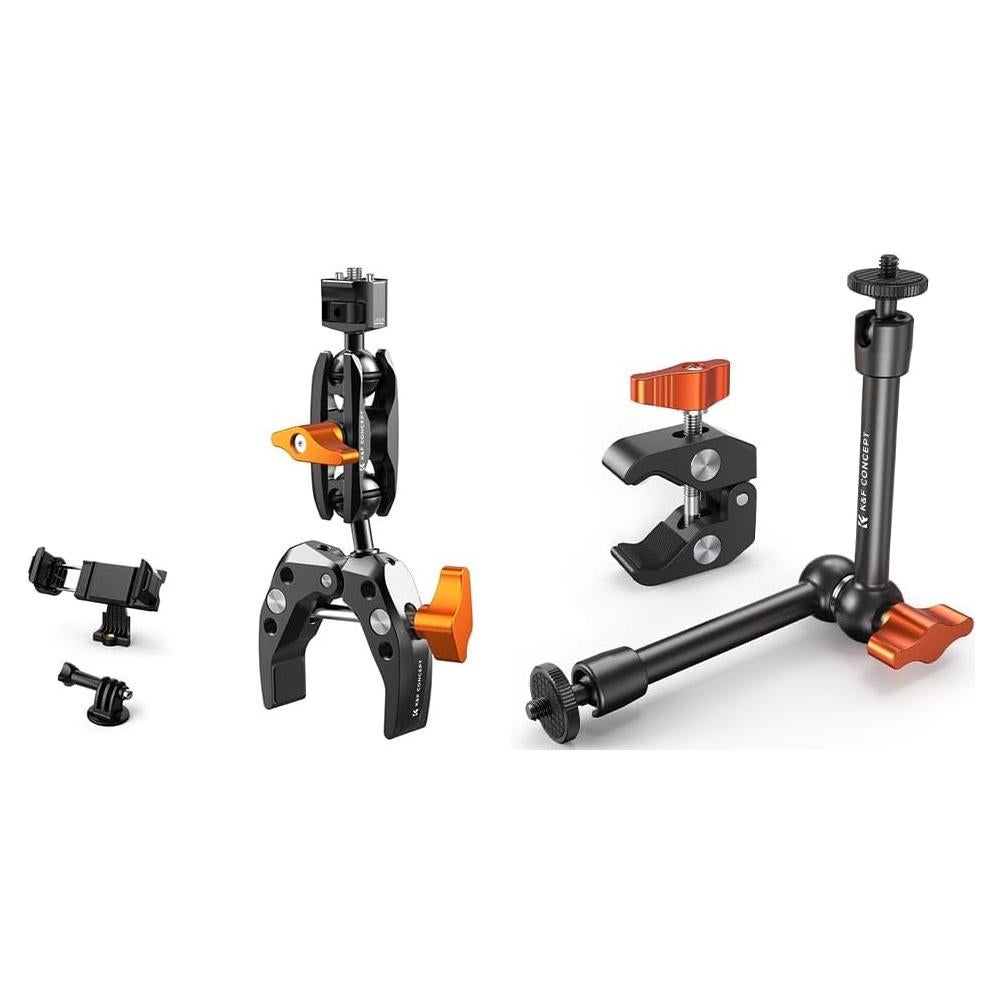 Brazo Mágico K&F Concept 25cm con Super Abrazadera 360°