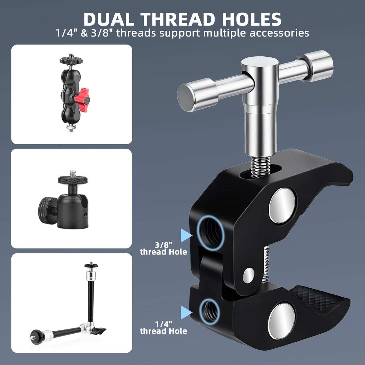 Soporte de Brazo Mágico BRDRC 24.9 cm para Cámara y Teléfono