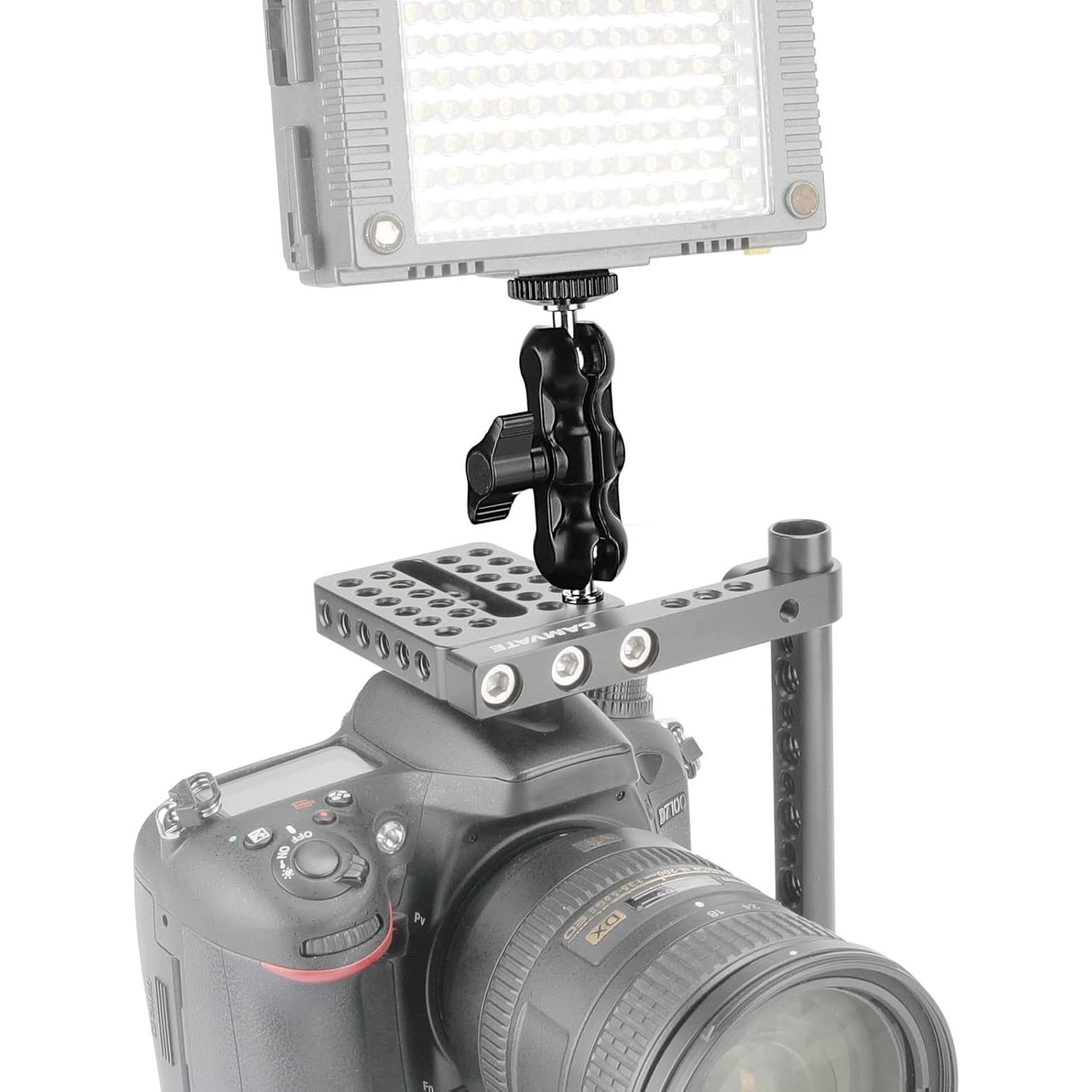 Brazo Mágico Universal CAMVATE 2 Piezas 1/4"-20 Negro