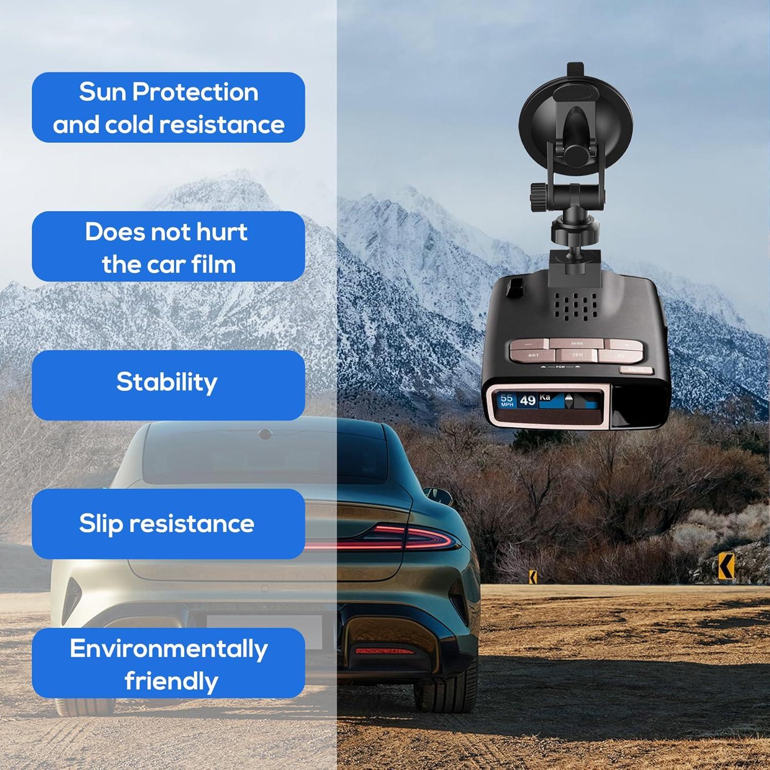 Soporte de Ventosa para Detector de Radar Escort - Mejorado