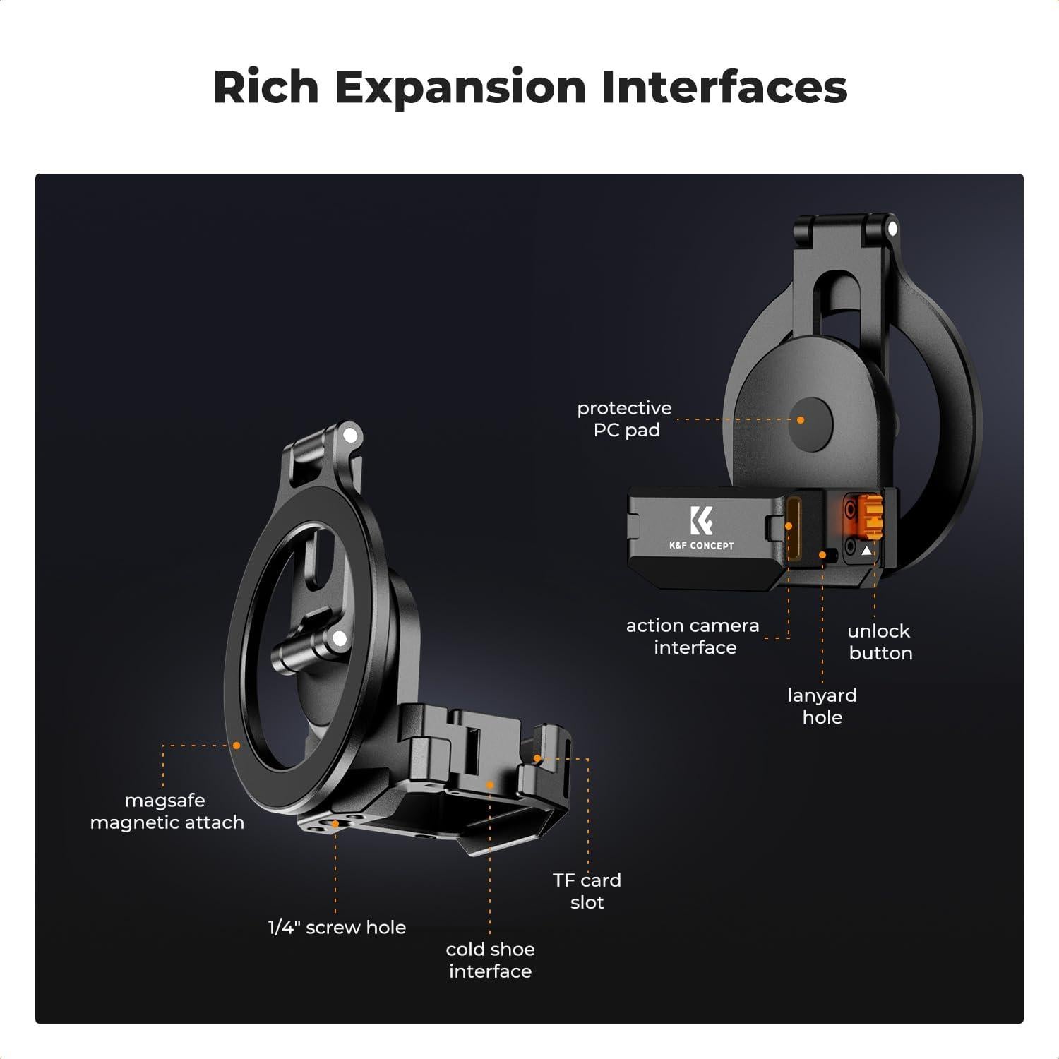 Soporte Magnético de Vacío K&F Concept para DJI Osmo Pocket 3