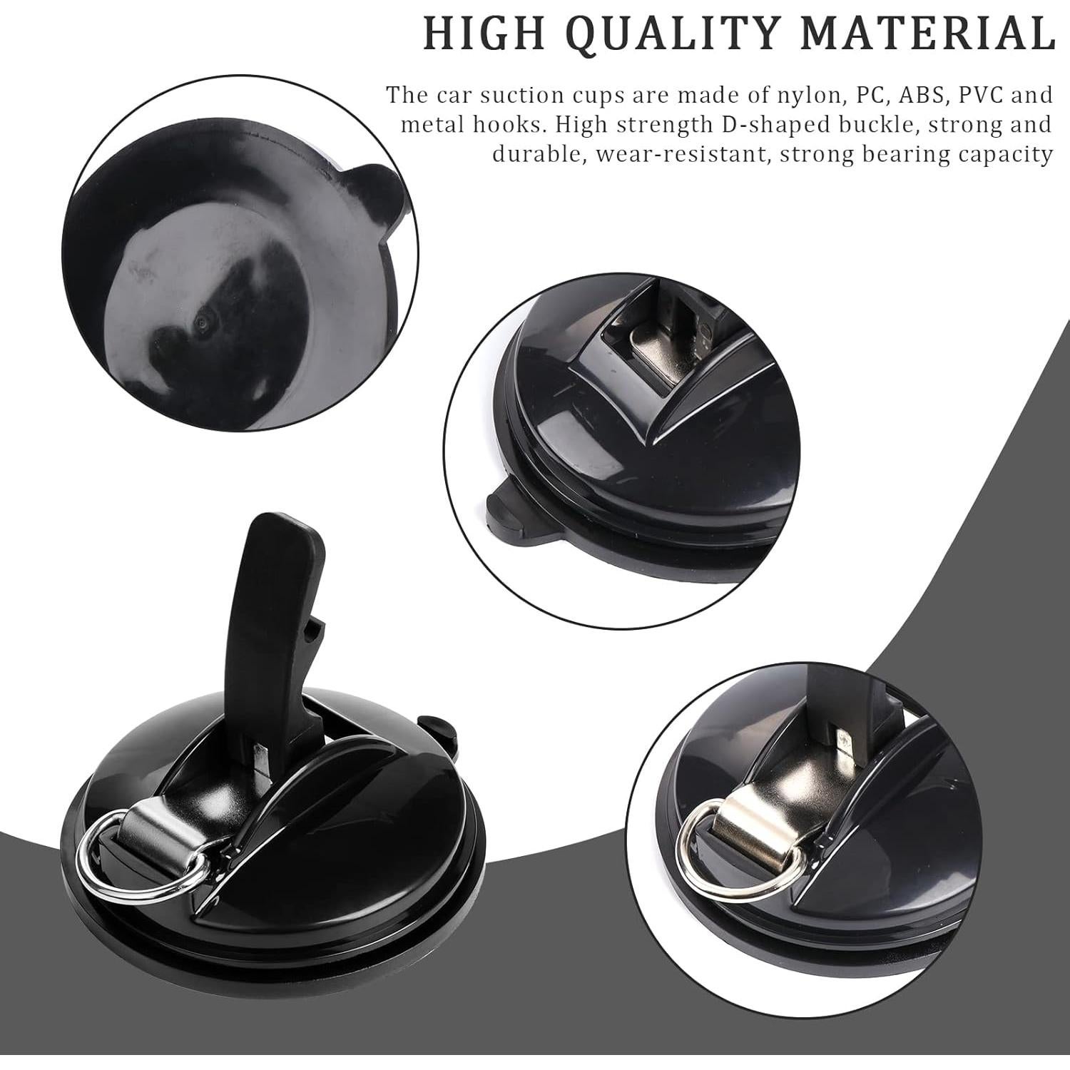 Ventosas de Succión OCR 4 Pack Alta Resistencia 11.5x4.5cm