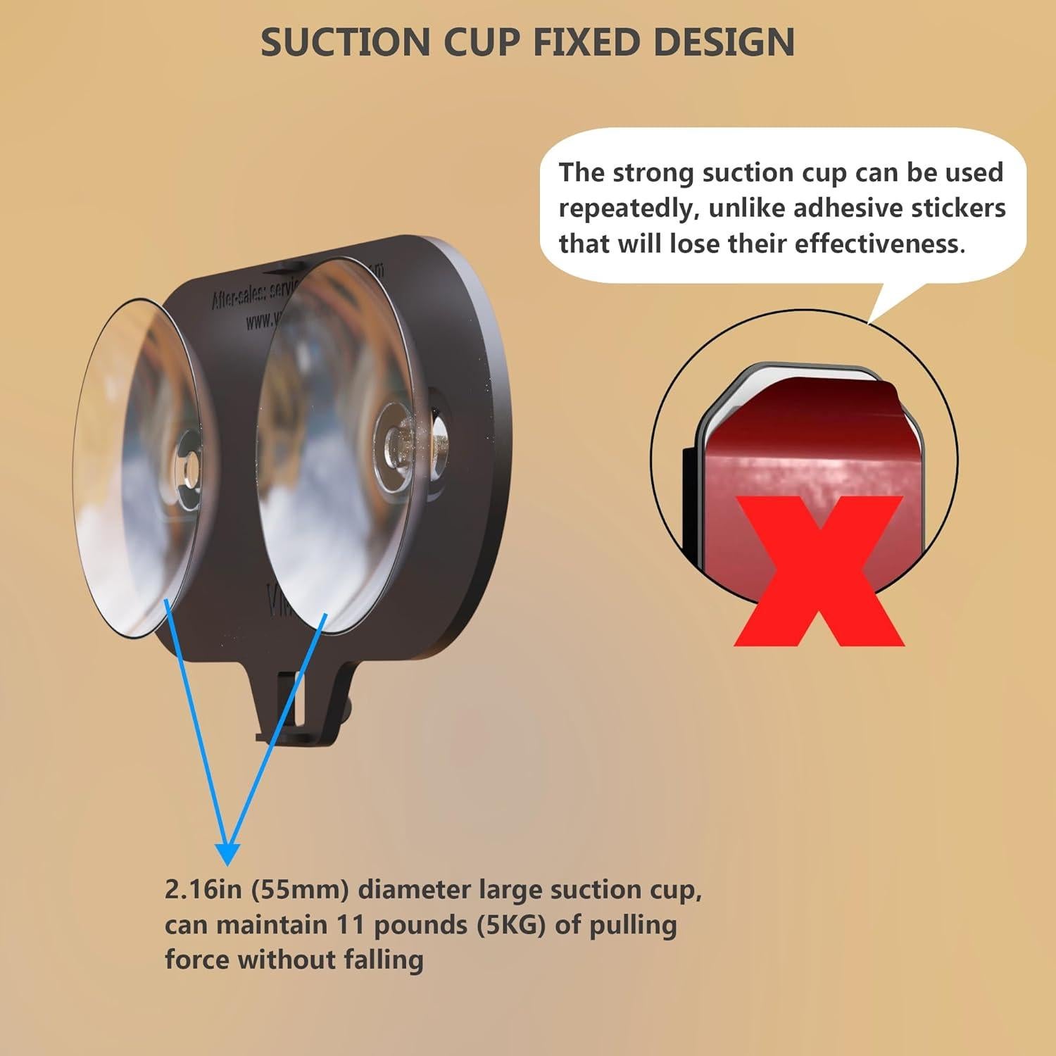 Soporte para Cámara Blink con Doble Ventosa - Paquete de 2