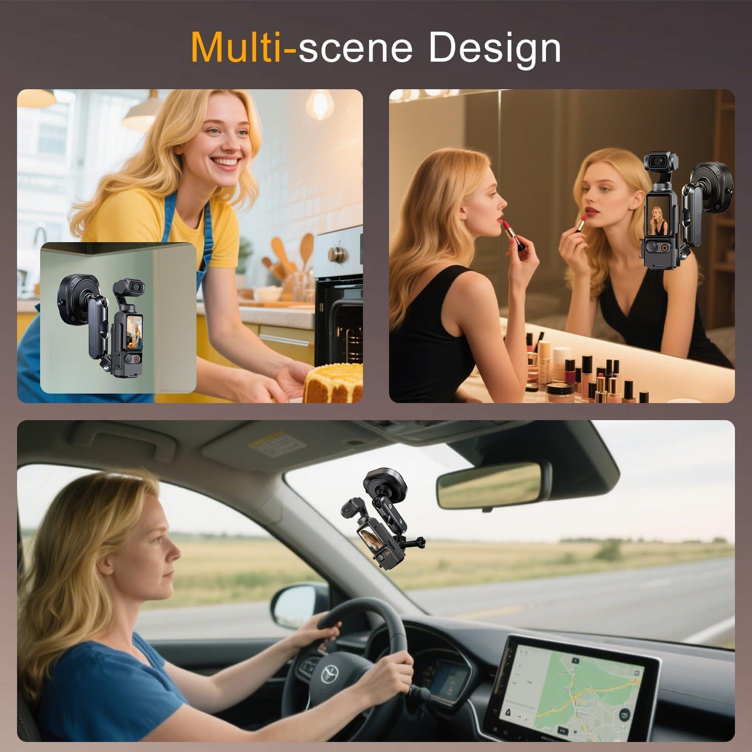 Soporte de Ventosa Eléctrico Jkoailiwi para DJI Osmo Pocket 3