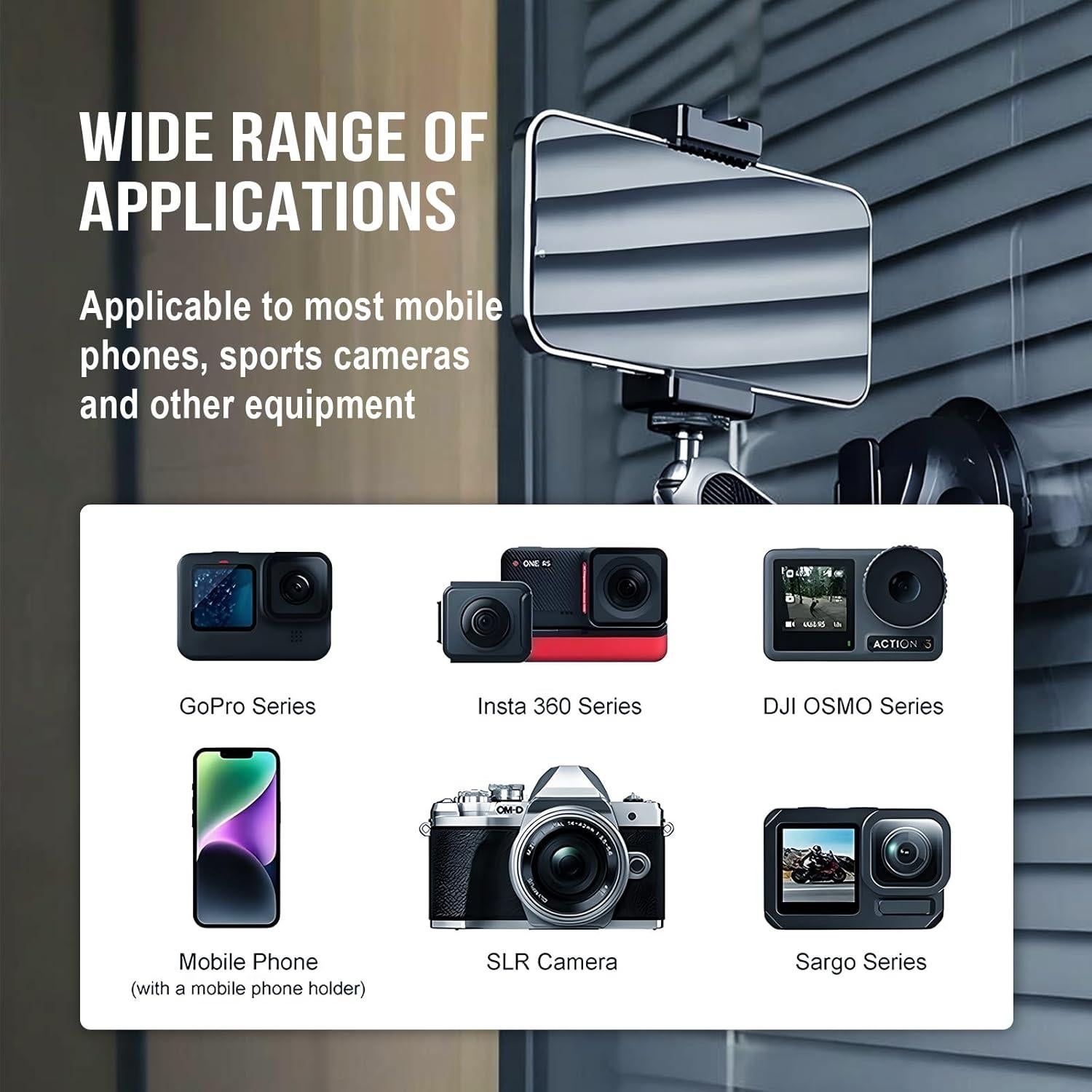 Soporte de Teléfono para Coche MIOLOE con Ventosa 360° Negro