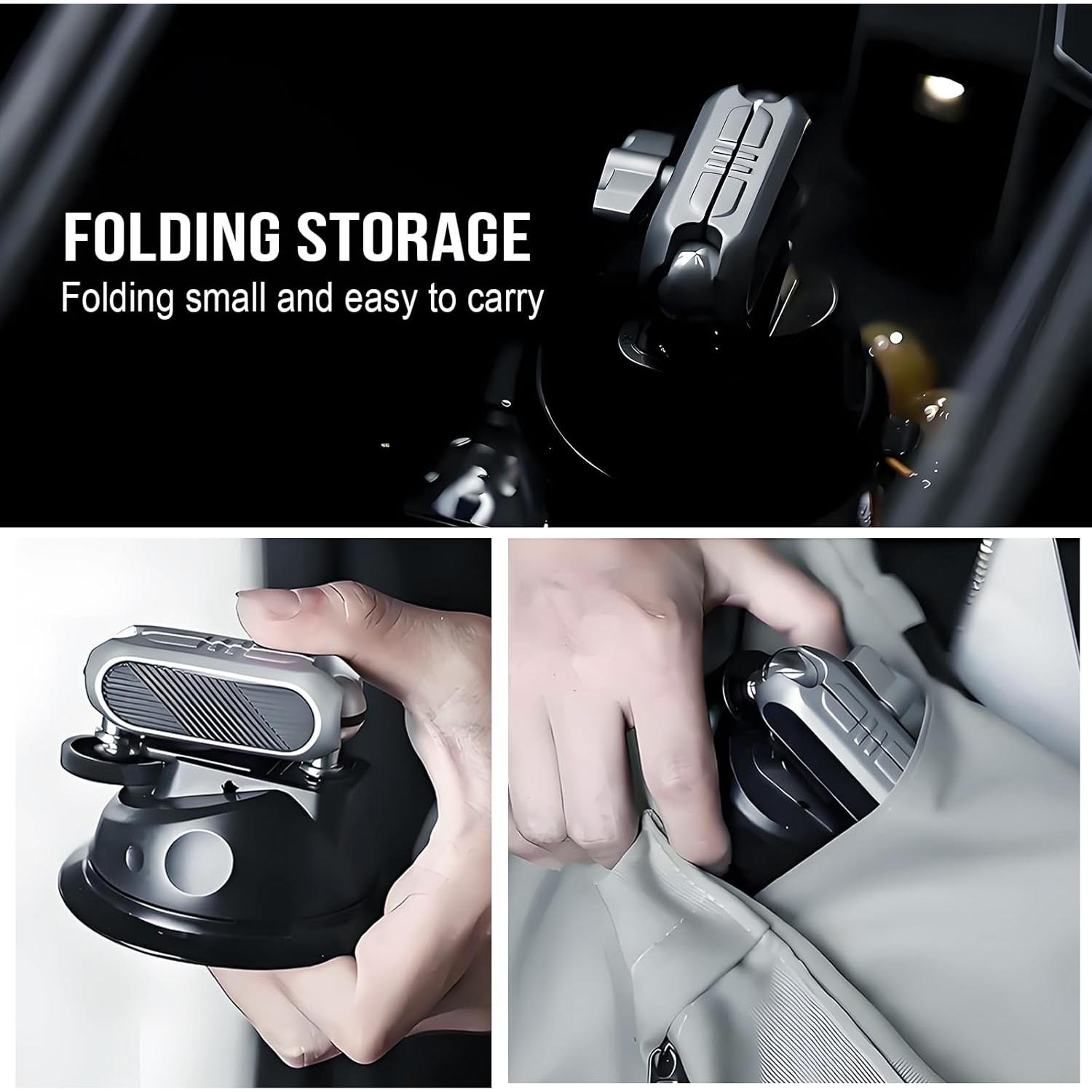 Soporte de Teléfono para Coche MIOLOE con Ventosa 360° Negro