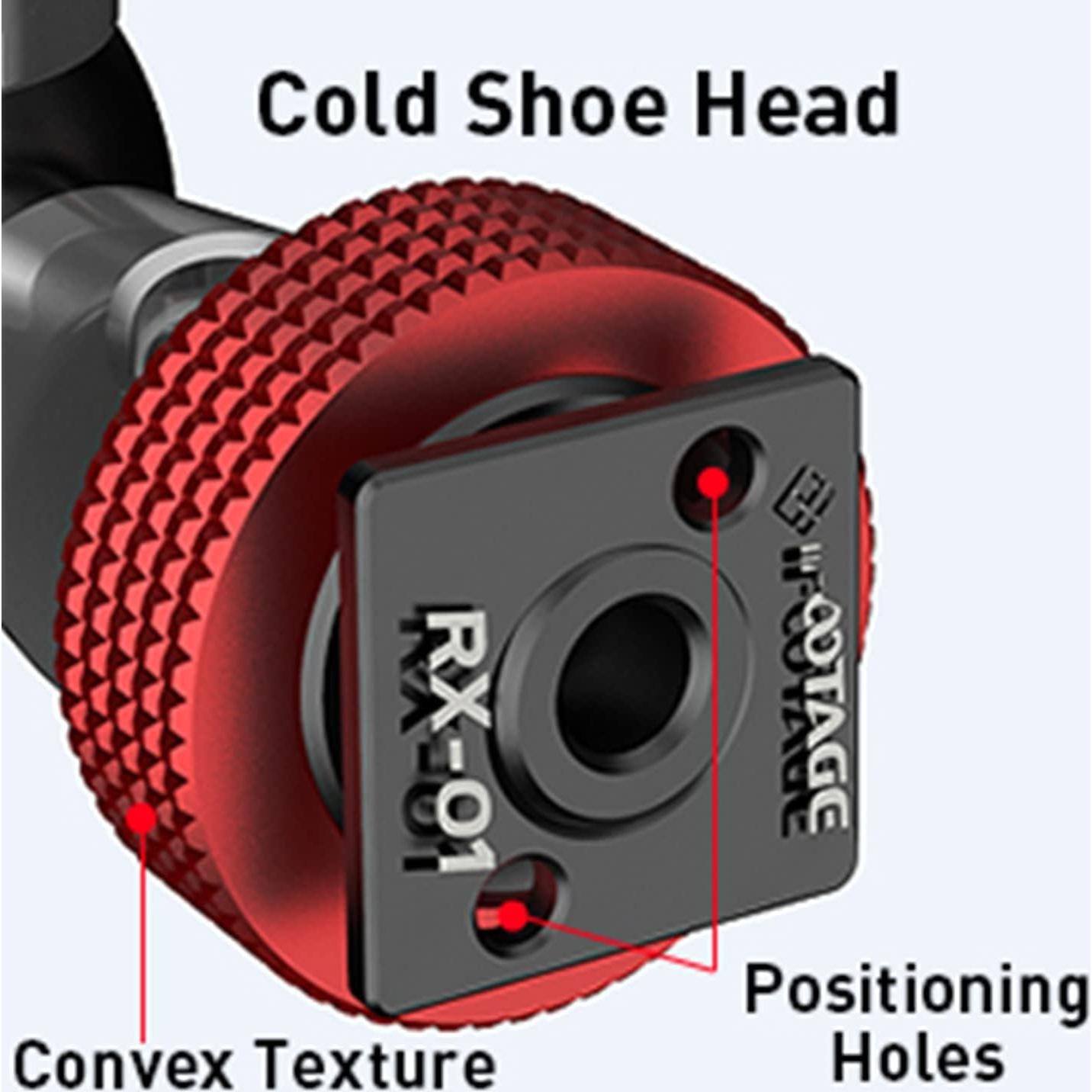 Adaptador de zapata fría IFOOTAGE MA-CSA para cámara 1/4"