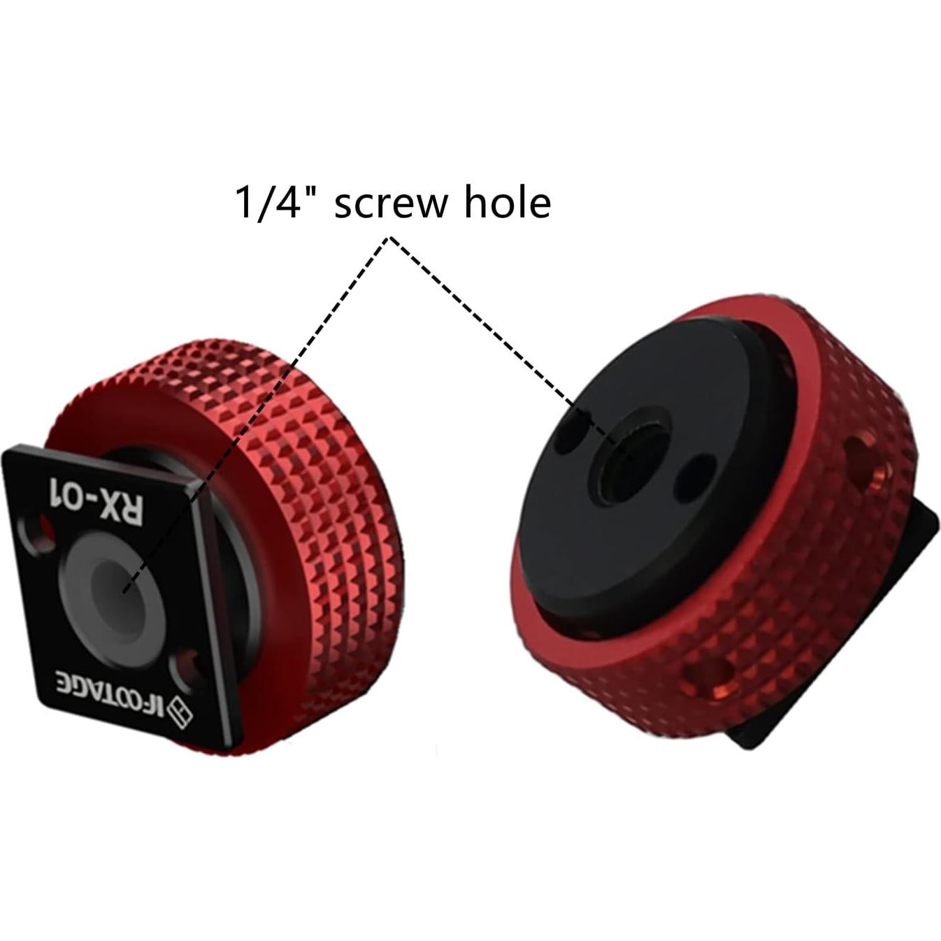 Adaptador de zapata fría IFOOTAGE MA-CSA para cámara 1/4"