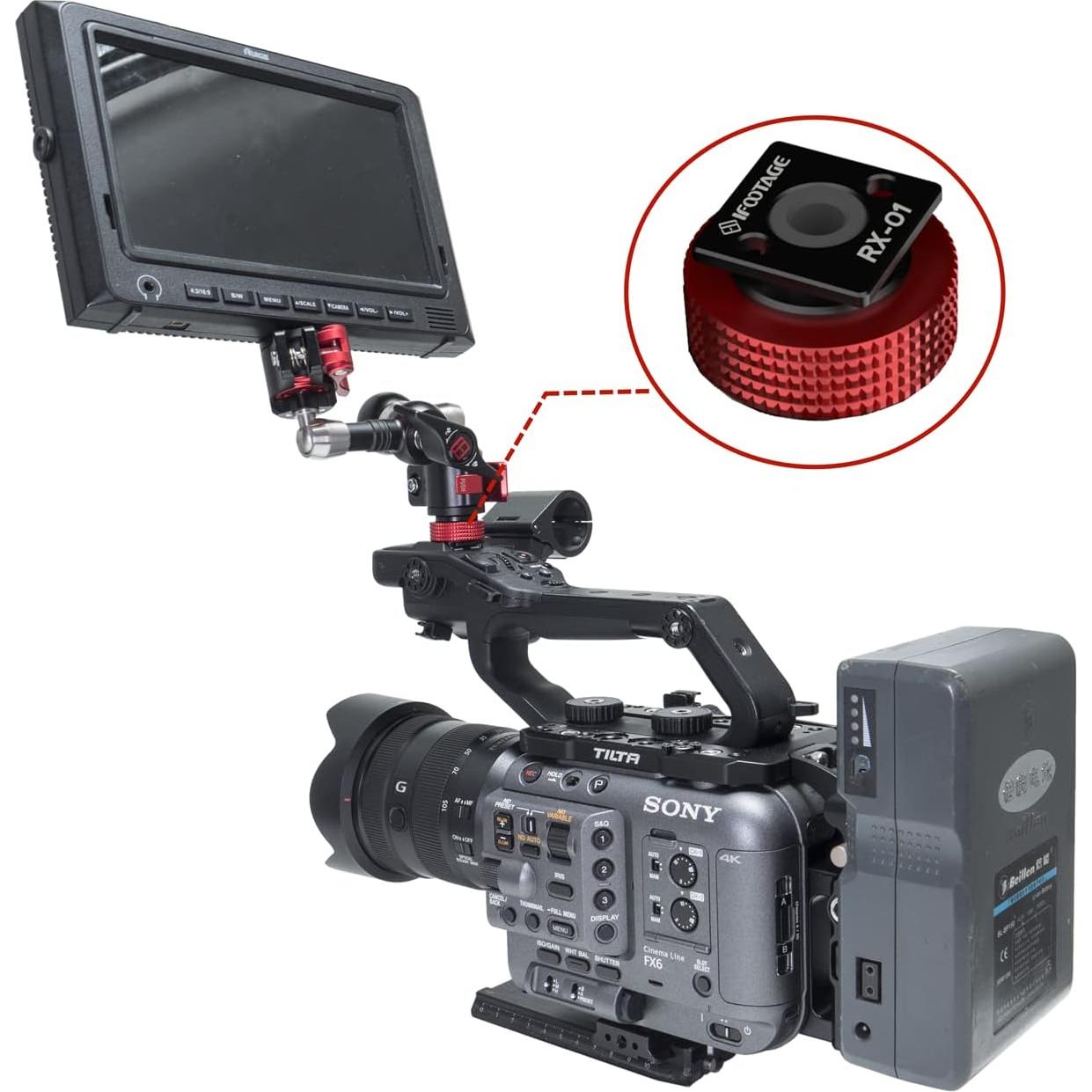 Adaptador de zapata fría IFOOTAGE MA-CSA para cámara 1/4"